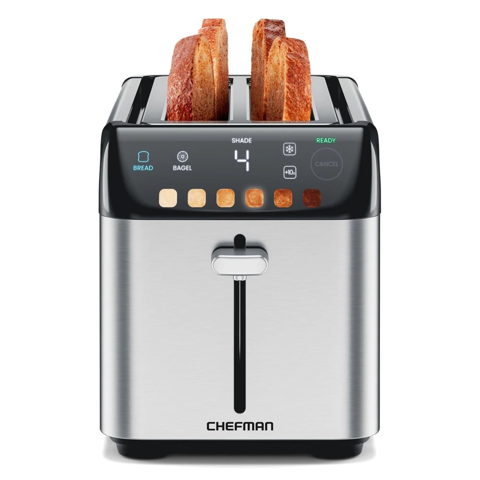 Chefman Tostador de pan RJ31-SS-T-MX 2 rebanadas simultaneas [RJ31]