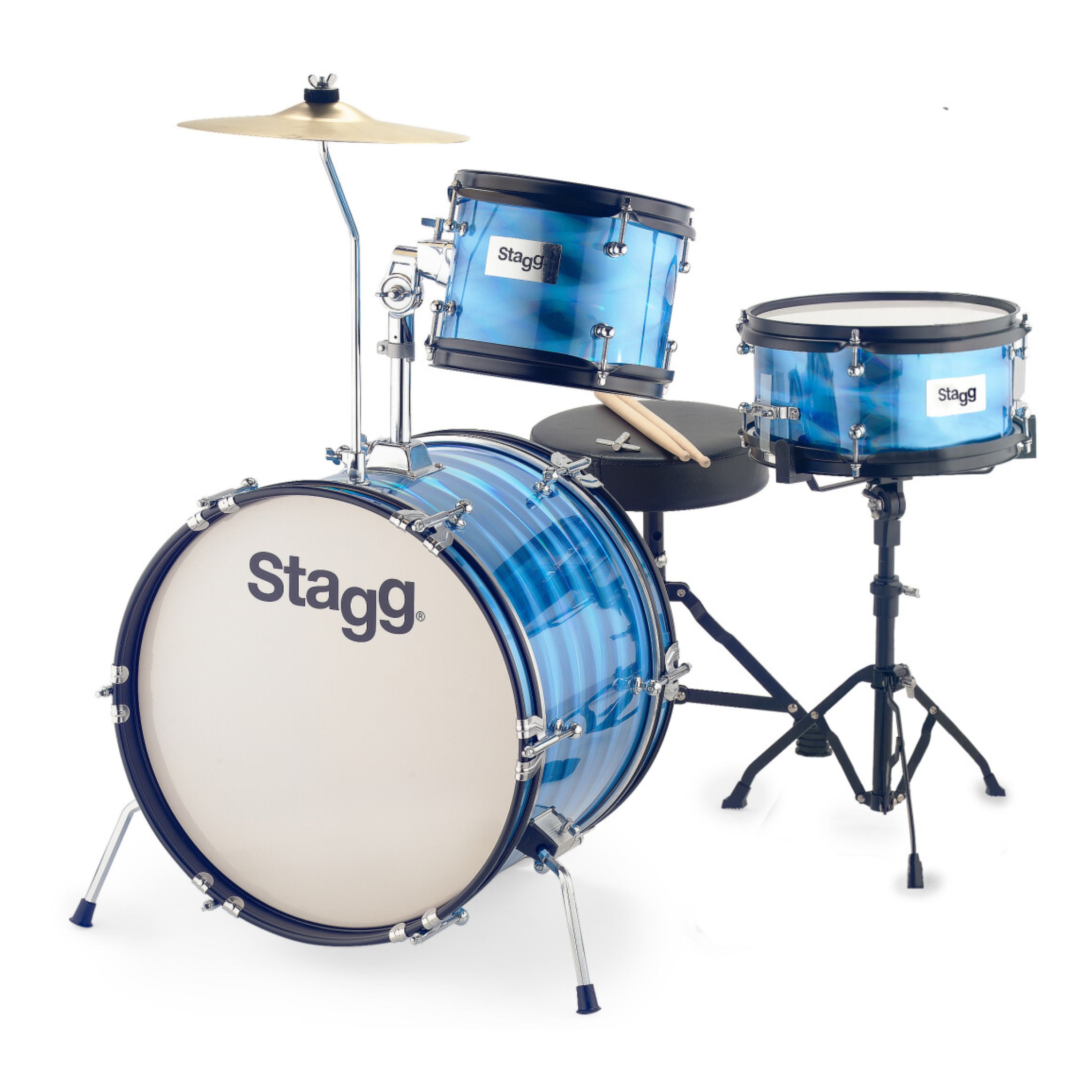 Batería Stagg TIMJR3/16BL 3 piezas color azul para niño