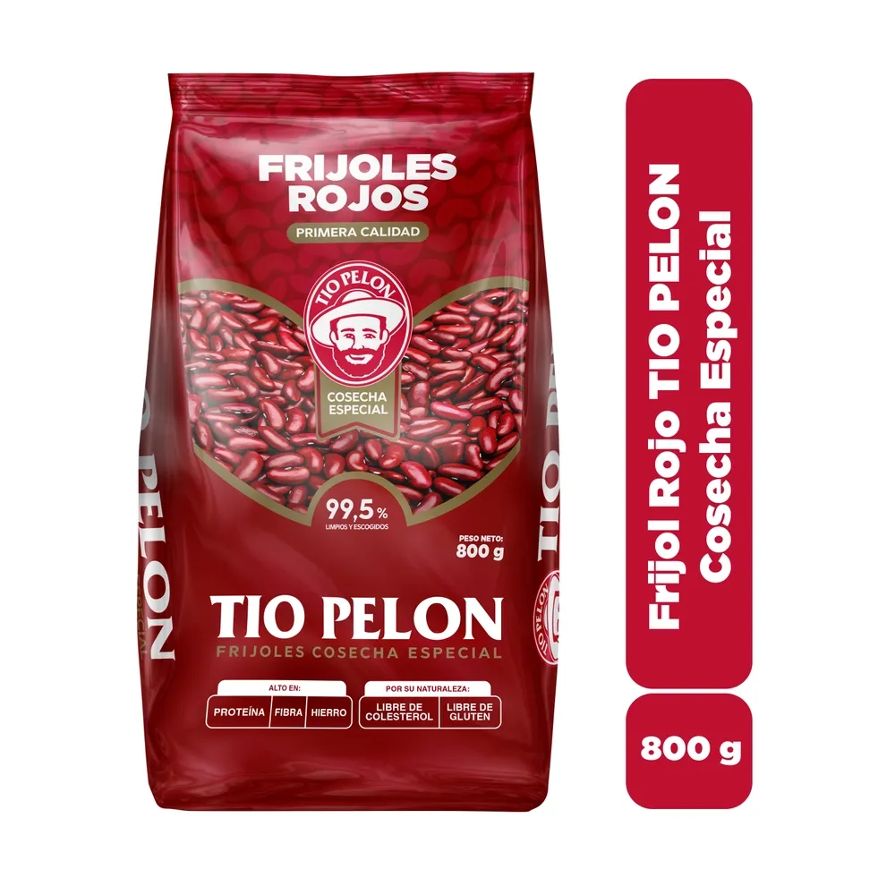 Frijol rojo Tío Pelón cosecha especial 800 g