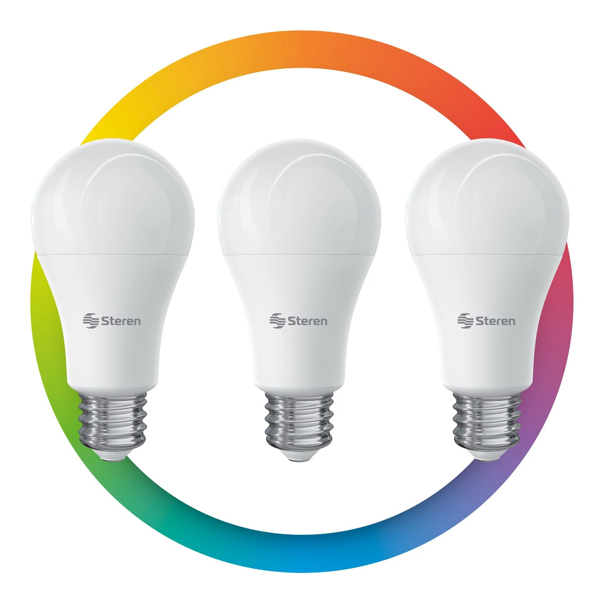 Luces Steren 3 focos LED Wi-Fi RGB+W multicolor de 10 W SHOME-120 3