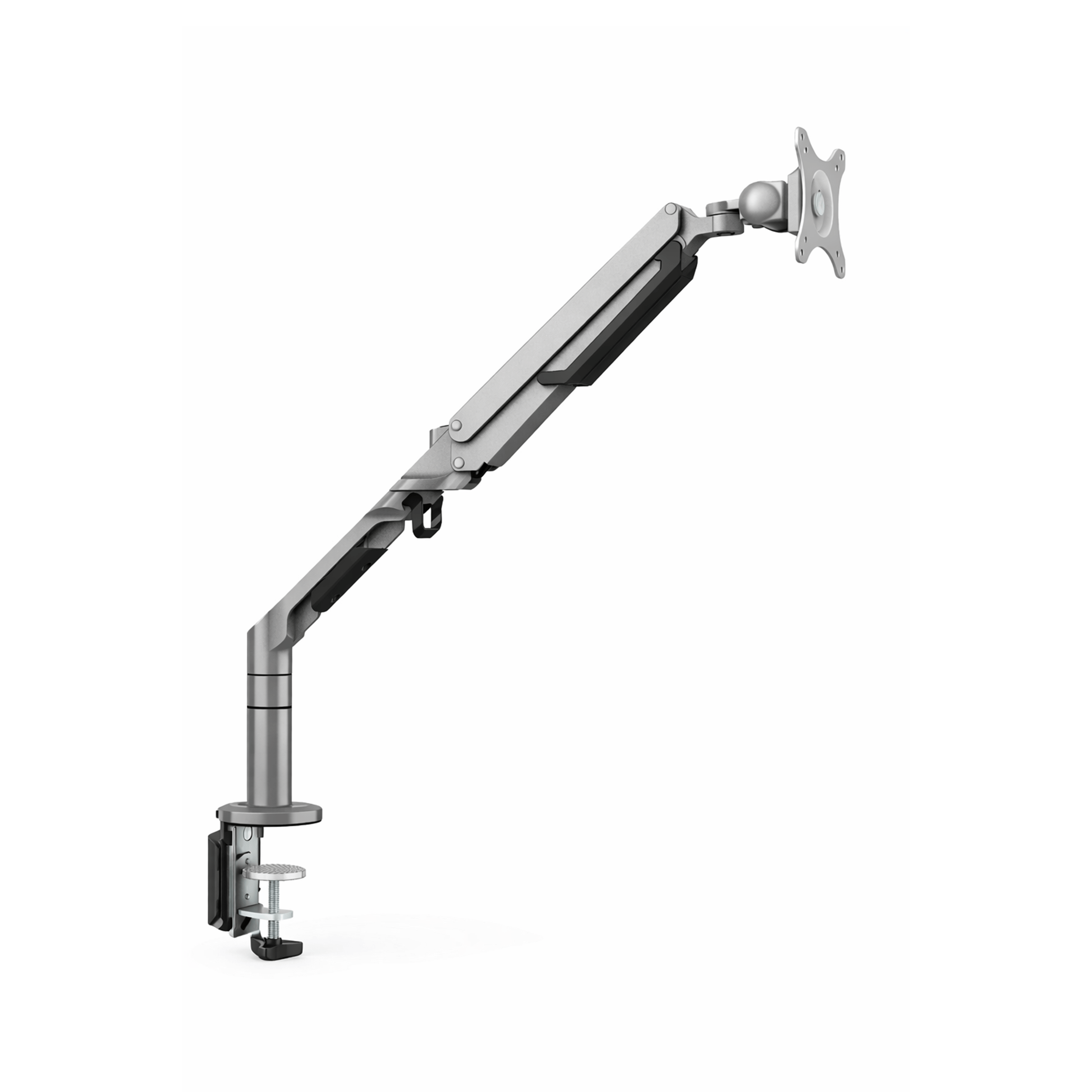 Brazo Basic Seats individual ajustable silver para monitor