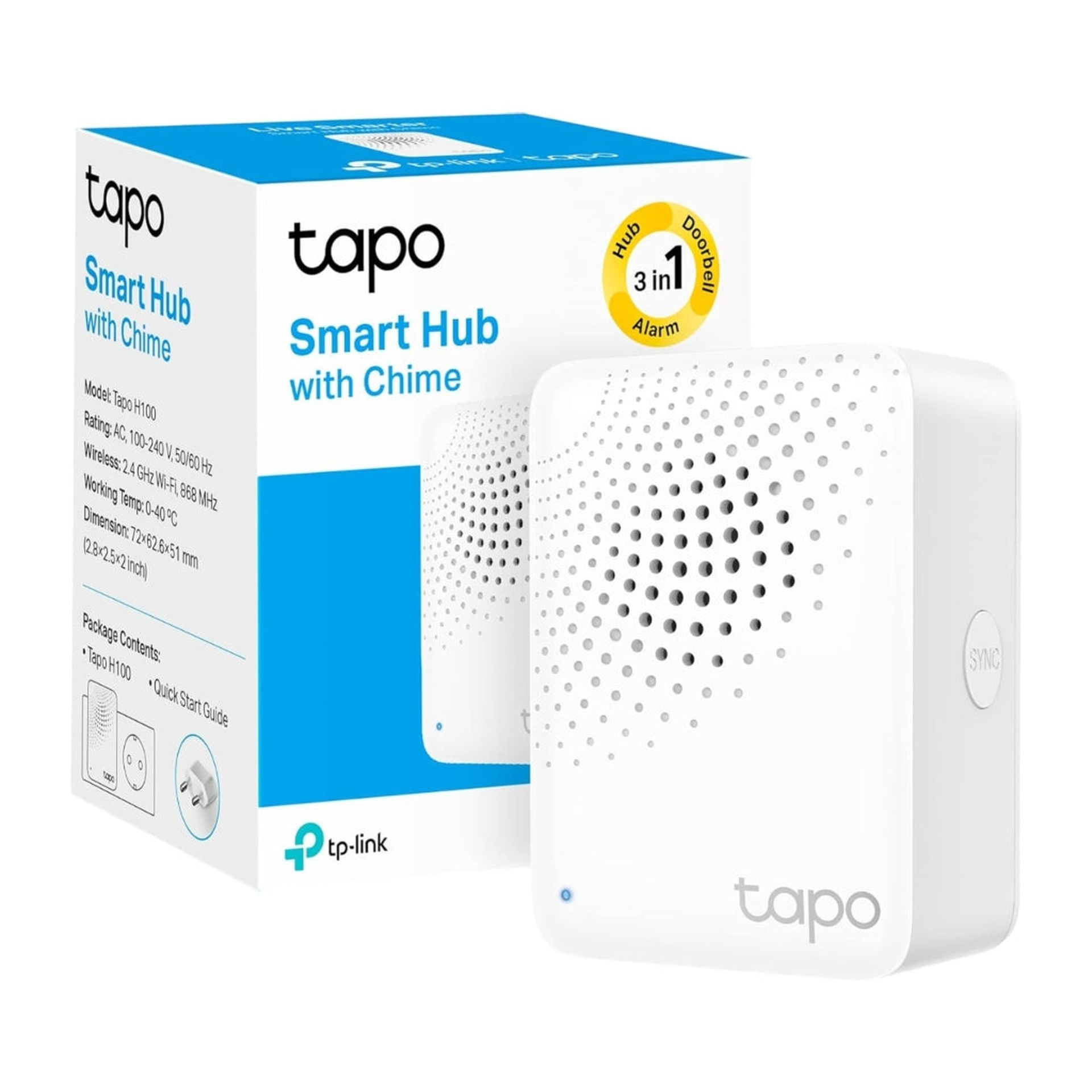 Hub Inteligente Mini TP-LINK Tapo H100 con Alarma