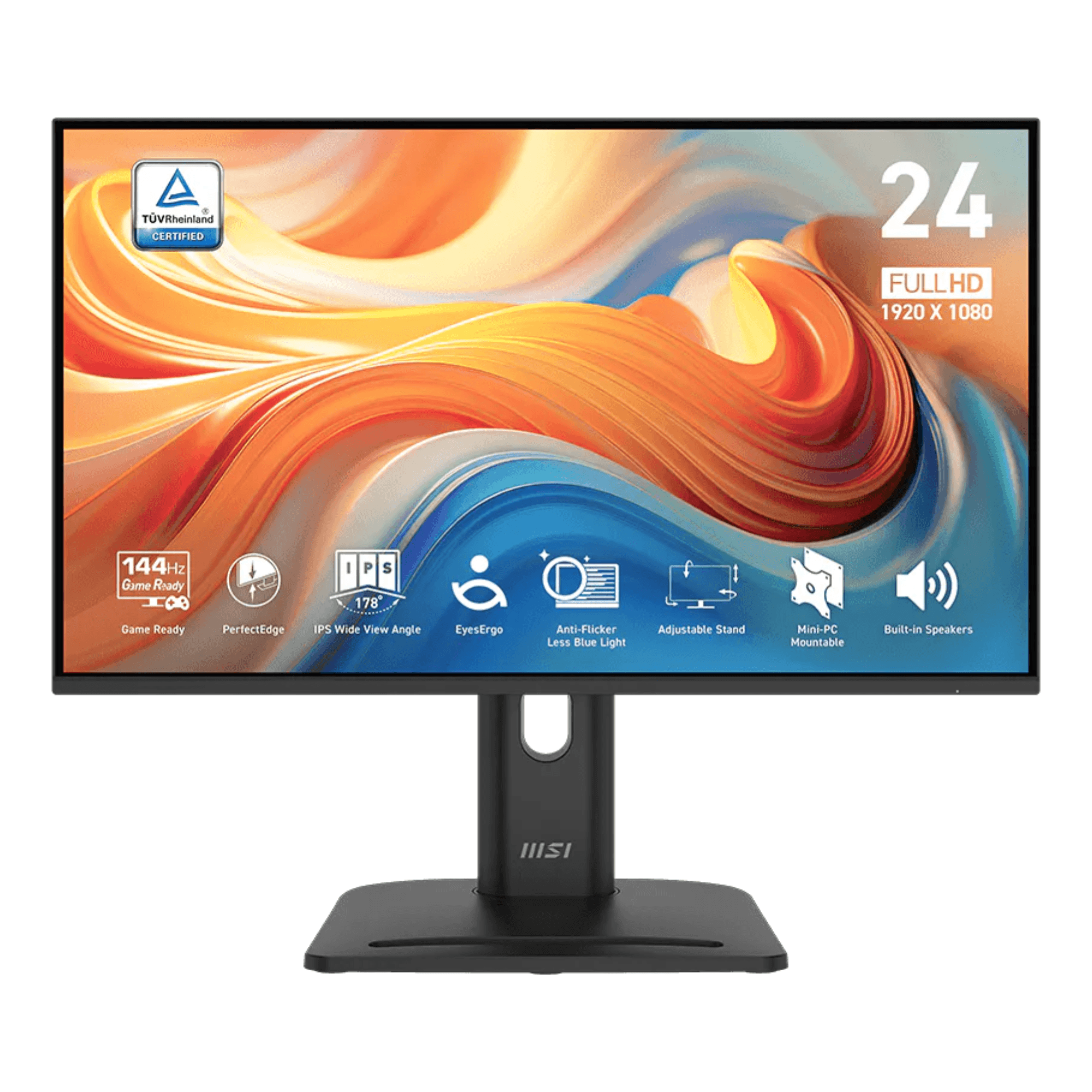 Monitor Msi Pro Mp245pg E14 24" Plana 1080p 144hz Ips Freesync Hdmi Displayport y Vga 9s6-3pe39m-004
