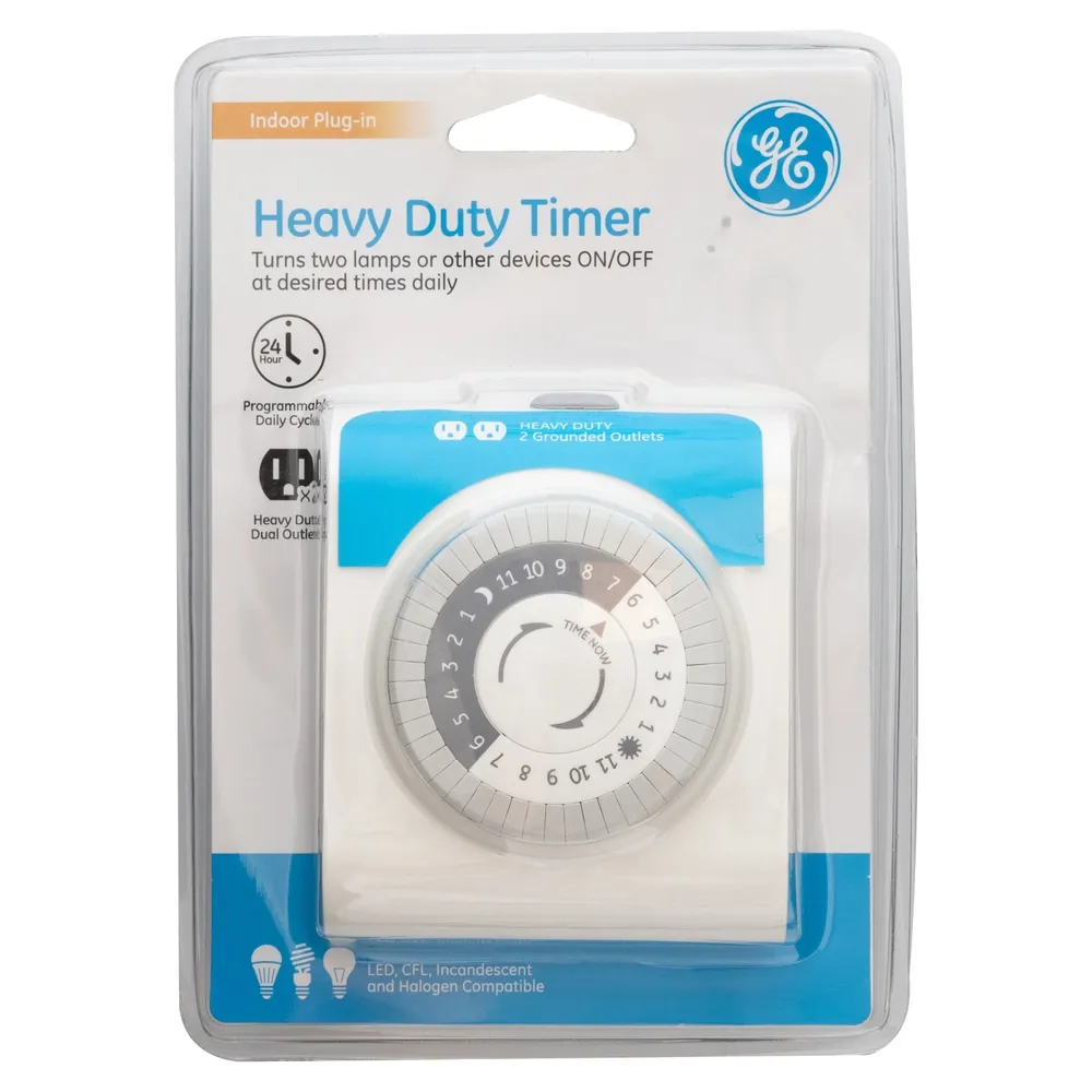 Timer Analogo 24 Hrs 2 Tomas
