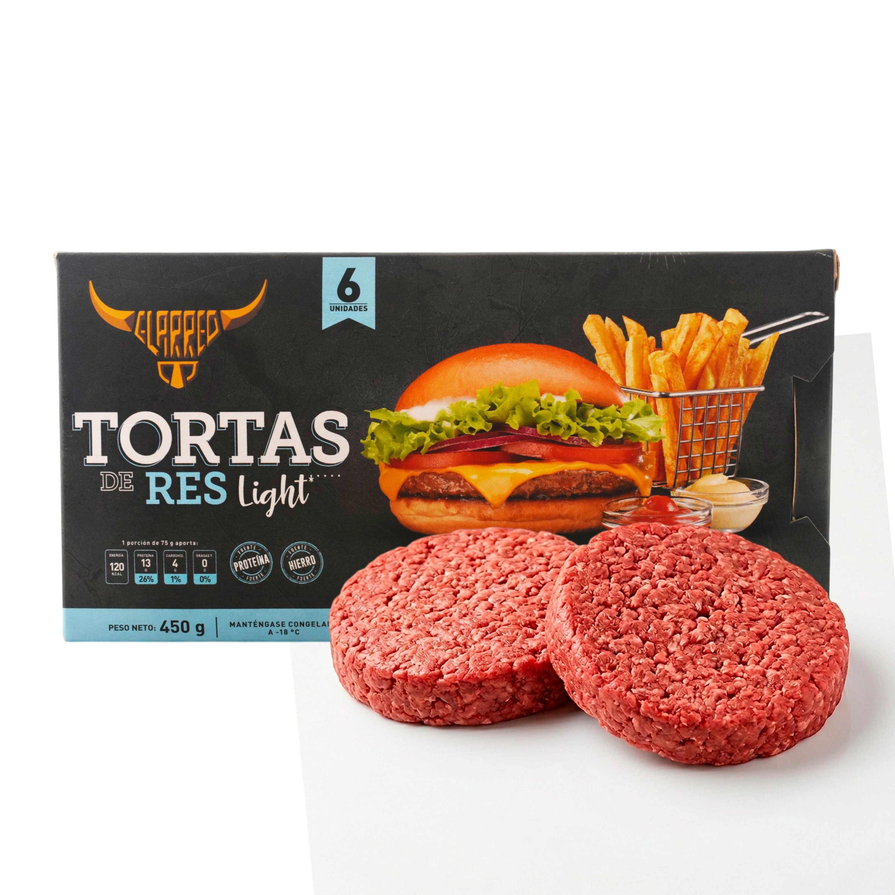 Torta El Arreo Carne Light 6 uds - 450 g