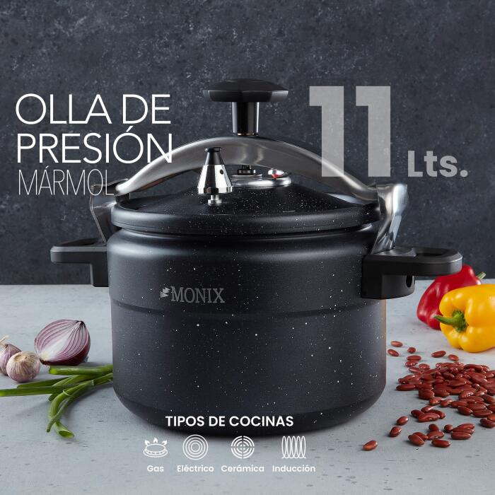 Olla de presión Monix de Acero 11 lts