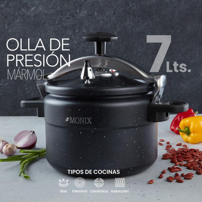 Olla de presión Monix de Marmol 7 lts