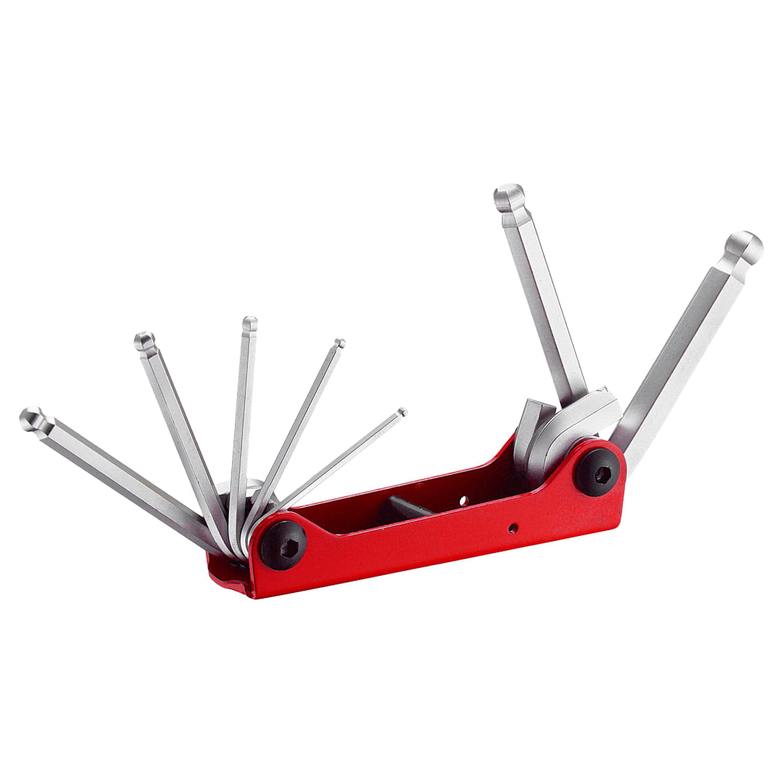 Juego 7 llaves allen punta de bola plegables 2.5-10mm FORCE