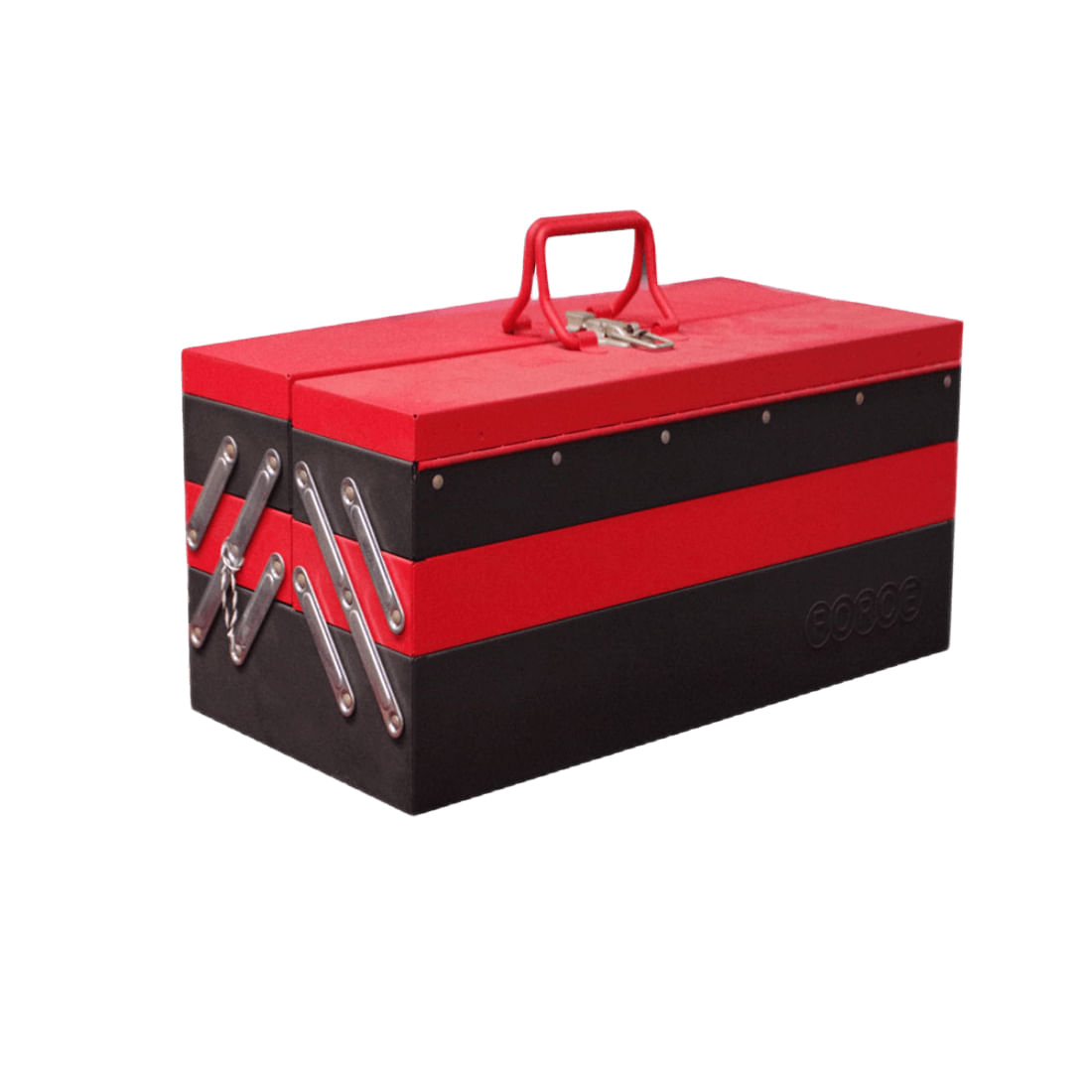 Caja de herramientas de 5 gavetas color rojo/negro 535x258x225mm FORCE