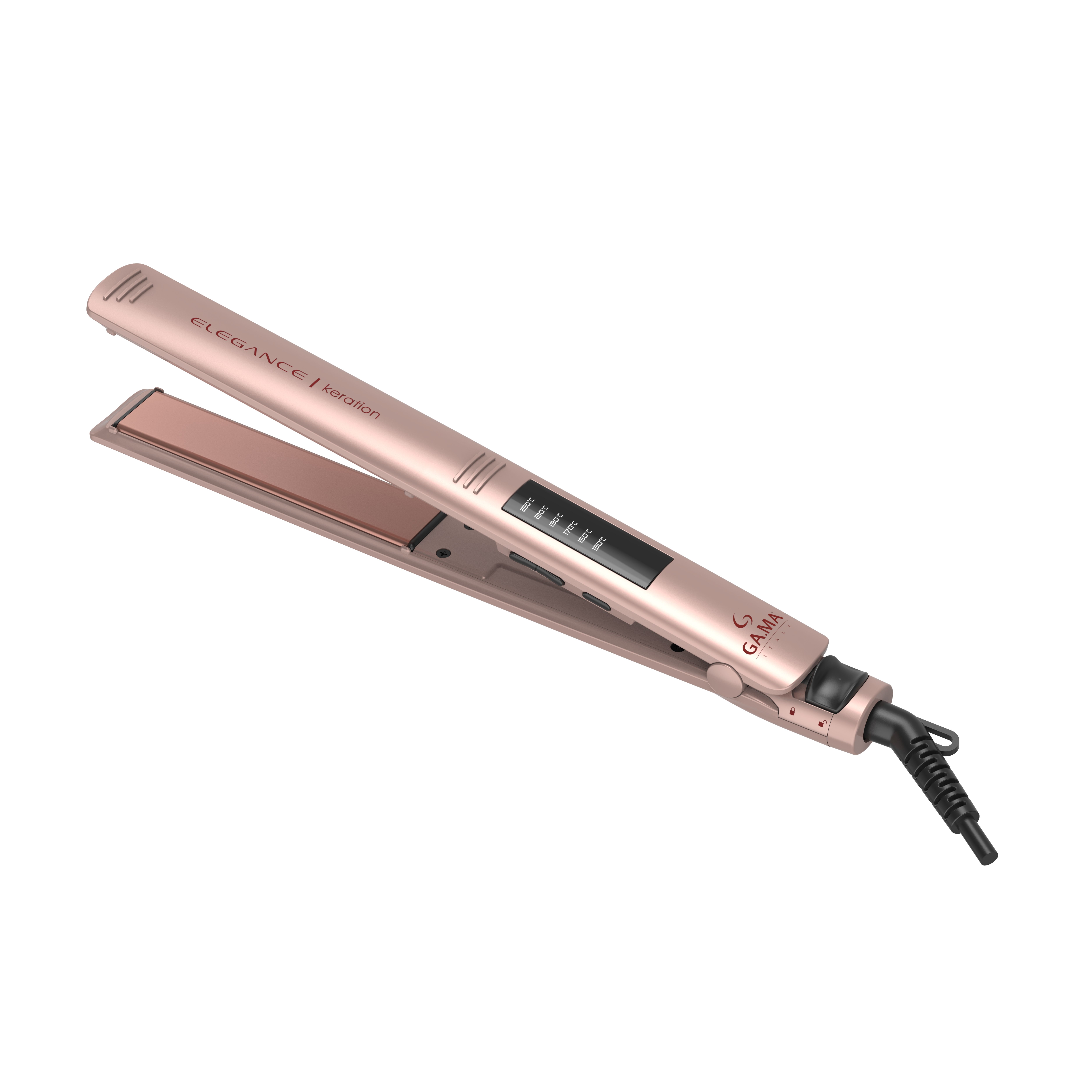 Plancha Elegance Keration GAMA Italy Tecnologia Micro Glitt rosada