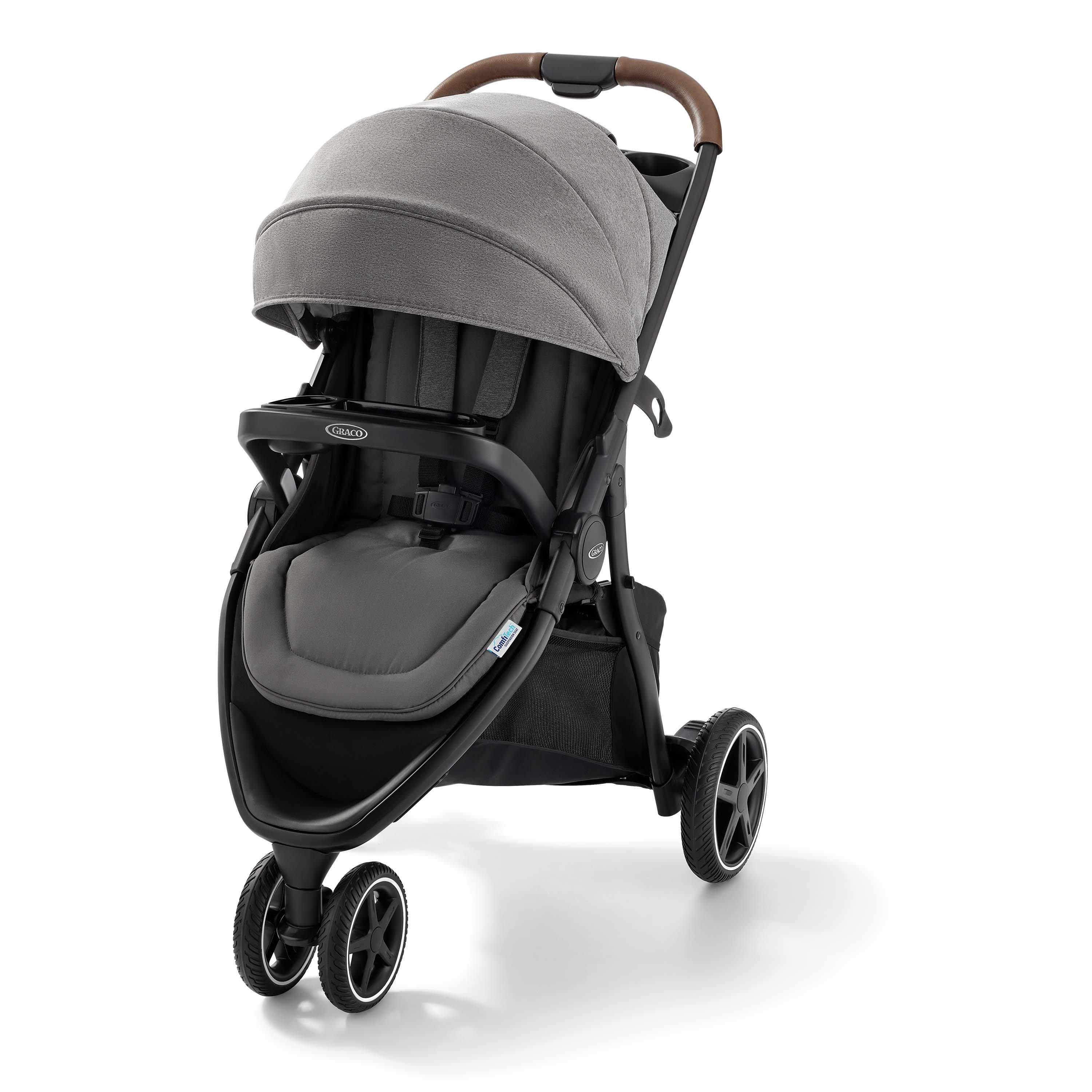 Coche Graco de 3 Ruedas, plegado de un solo paso, bandeja para padres, asiento reclinable . 2203026