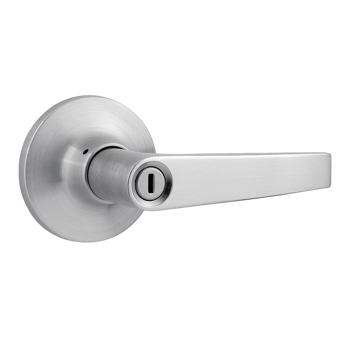 Cerradura de manija Newport para baño GEO cromo cepillado (sin llaves)