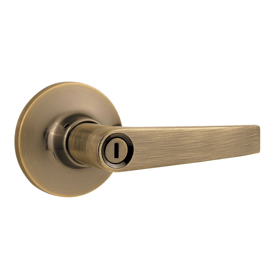 Cerradura de manija Newport para baño GEO laton antiguo (sin llaves)