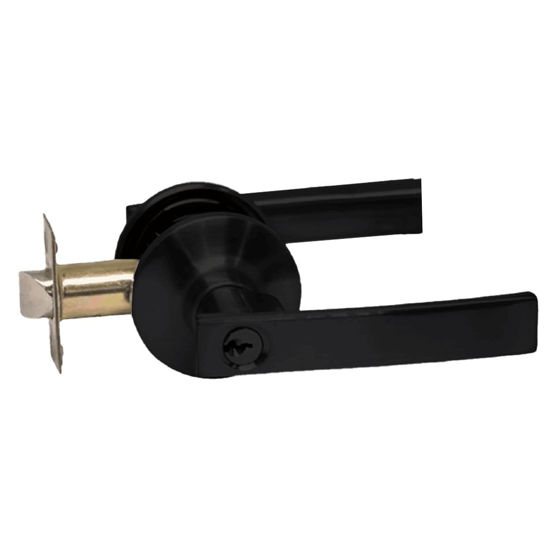 Cerradura de manija Creta para entrada GEO negro (3 llaves incluidas)