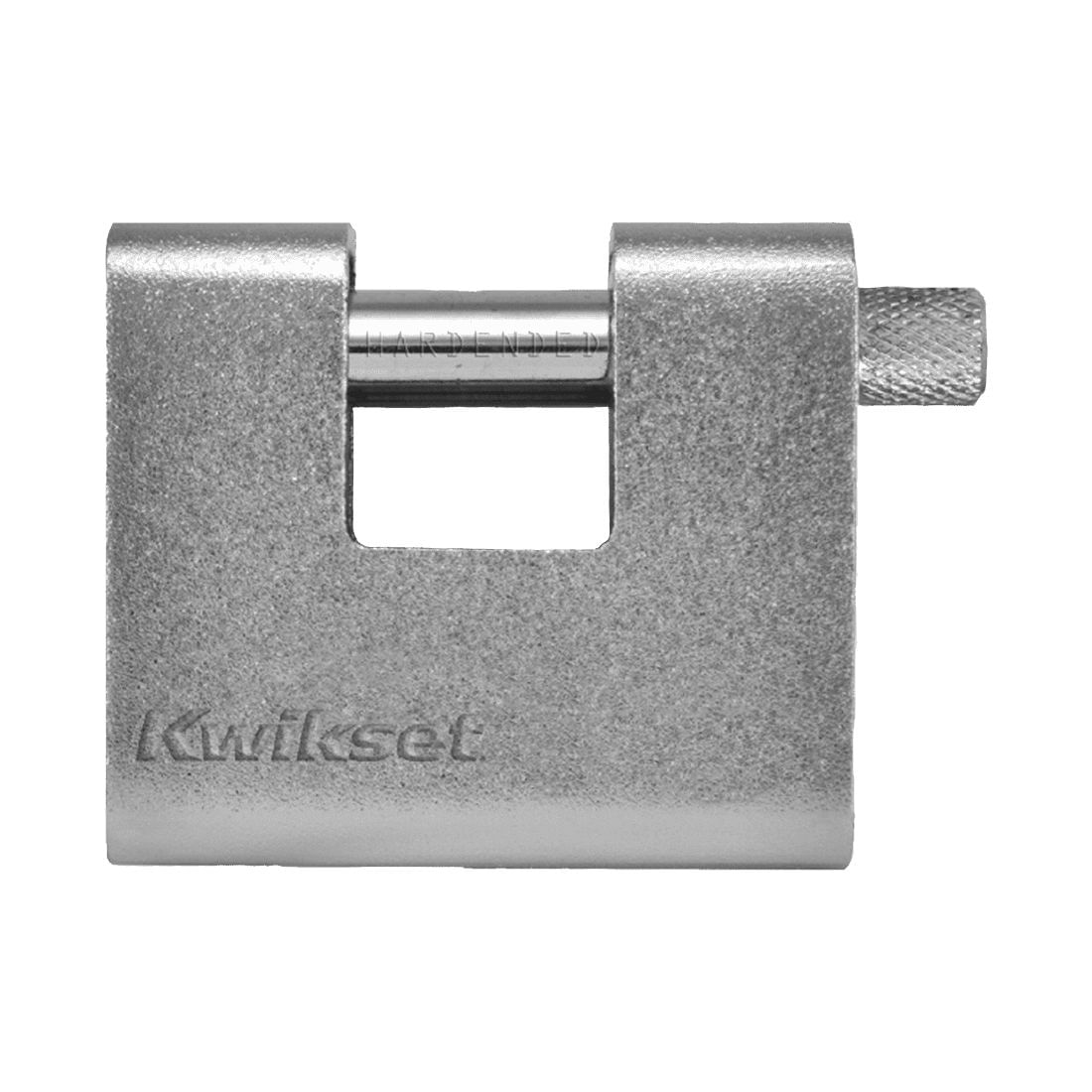 Candado bayoneta anticizalla blindado latón macizo KWIKSET 80mm en blíster