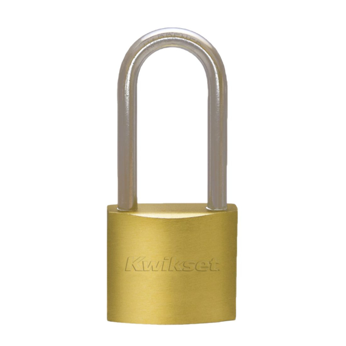 Candado latón macizo cuello largo KWIKSET 30mm en blíster