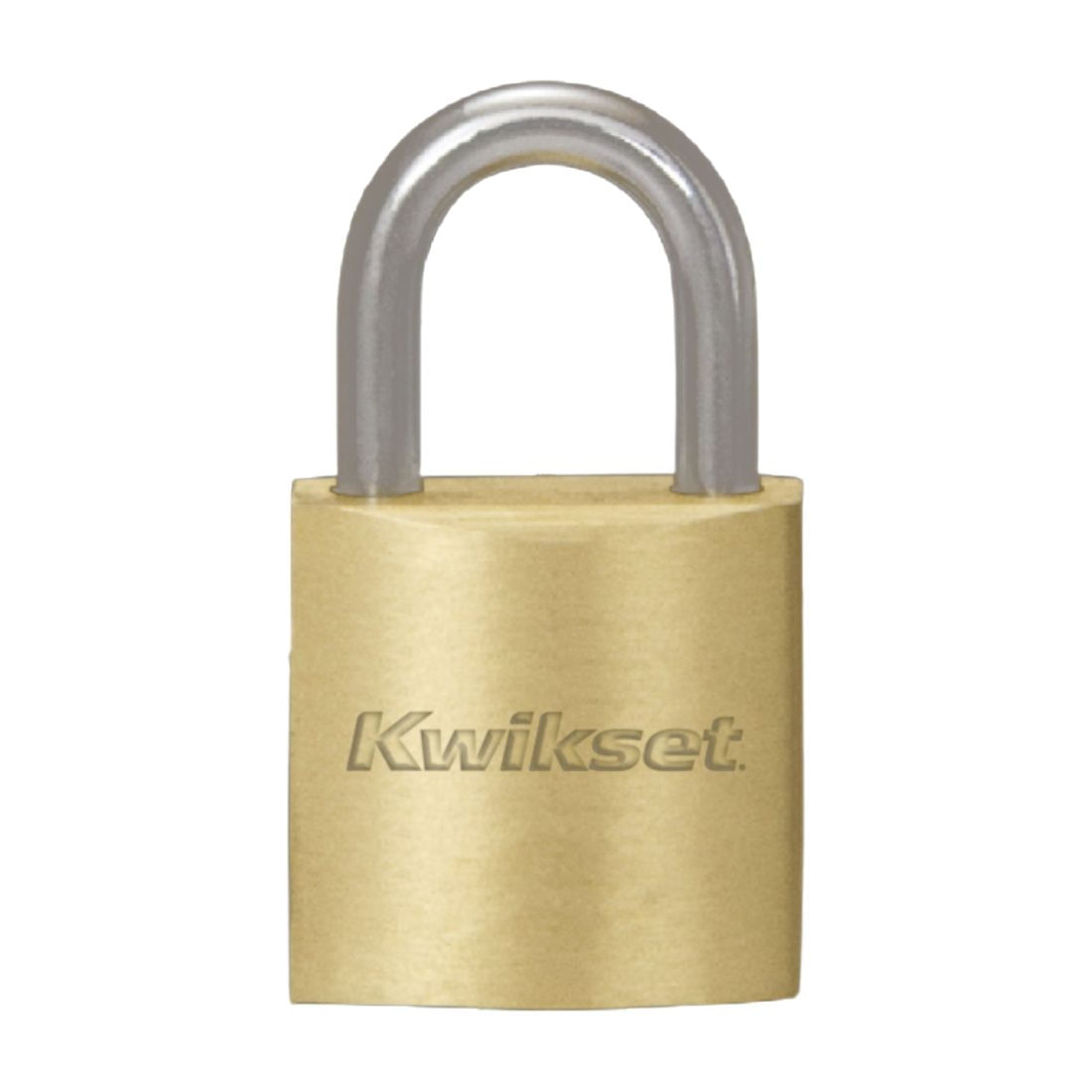 Candado latón macizo cuello estándar KWIKSET 30mm en blíster