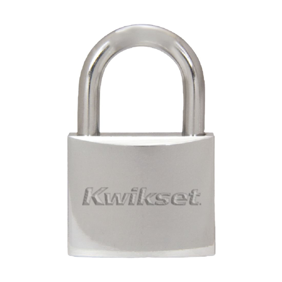 Candado latón macizo cromado cuello estándar KWIKSET 50mm en blíster