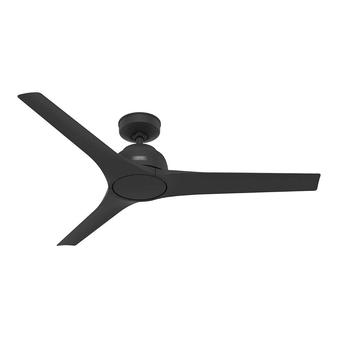 Ventilador residencial Gallegos para techo sin luz HUNTER 3 aspas diametro 1.3m 43w 110v negro