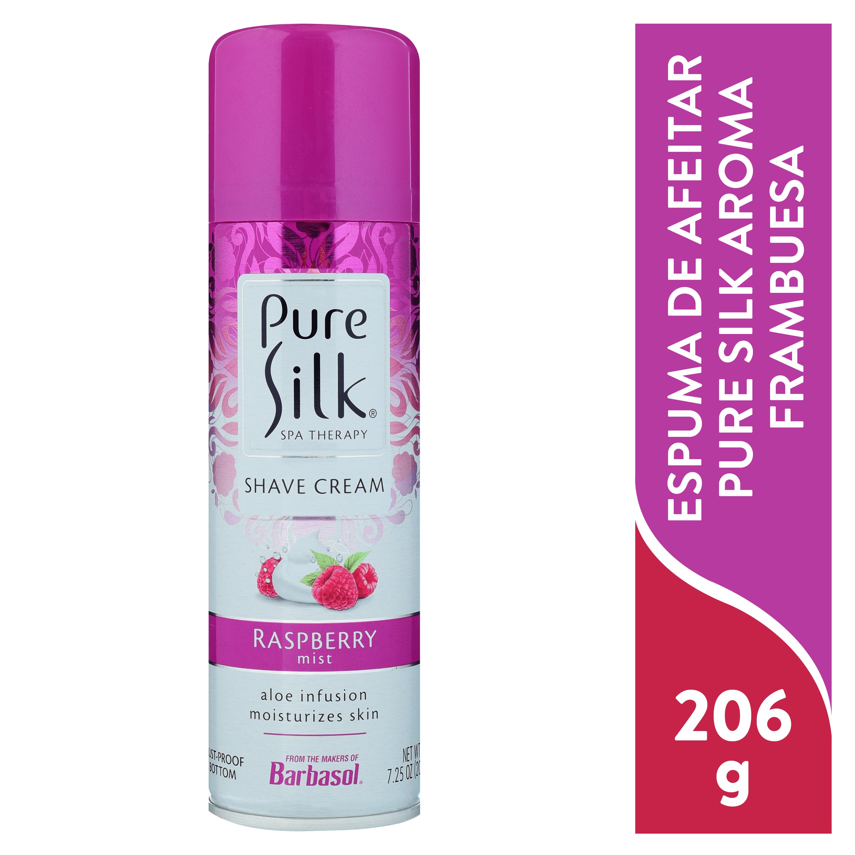 Espuma de afeitar Pure Silk aroma Frambuesa - 206 g