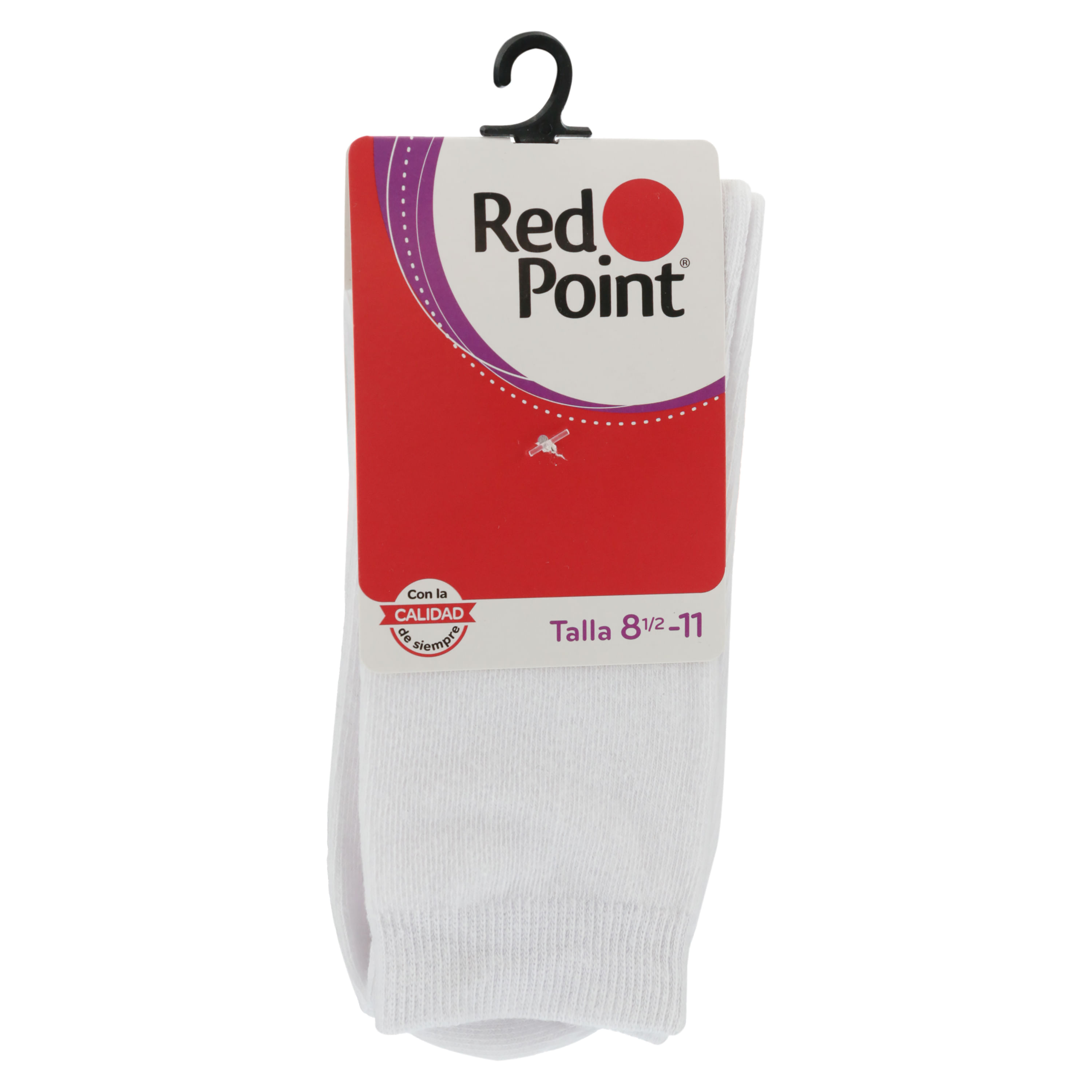 Calceta Red Point para dama 430 color blanco - Talla 8.5/11