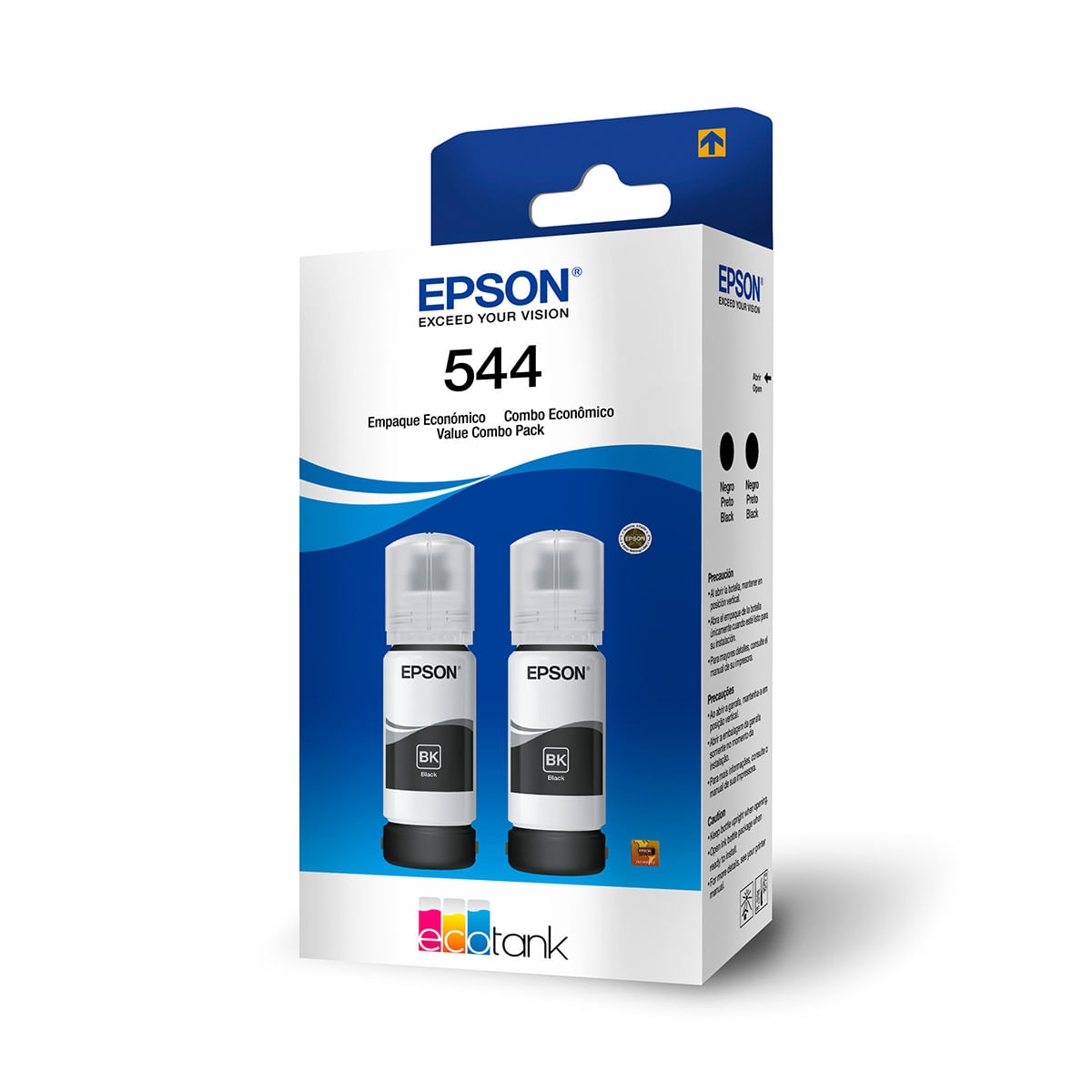 Set de 2 Tintas Epson 544 Color Negro