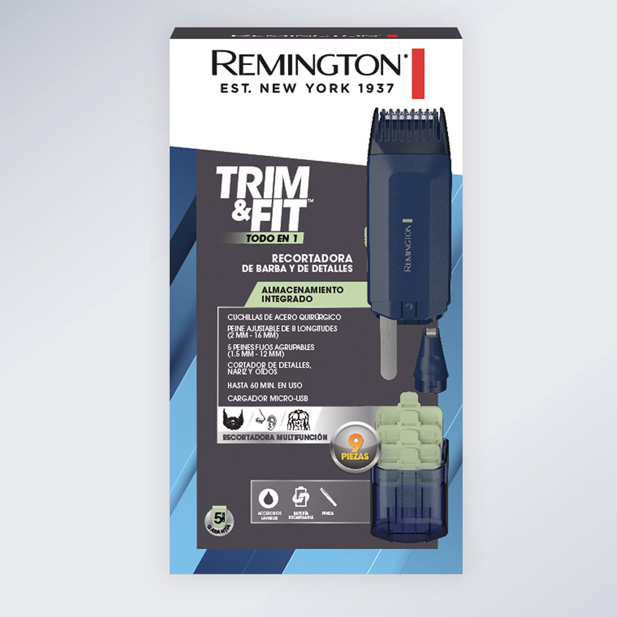 Cortadora de cabello Remington trim & Fit groomer