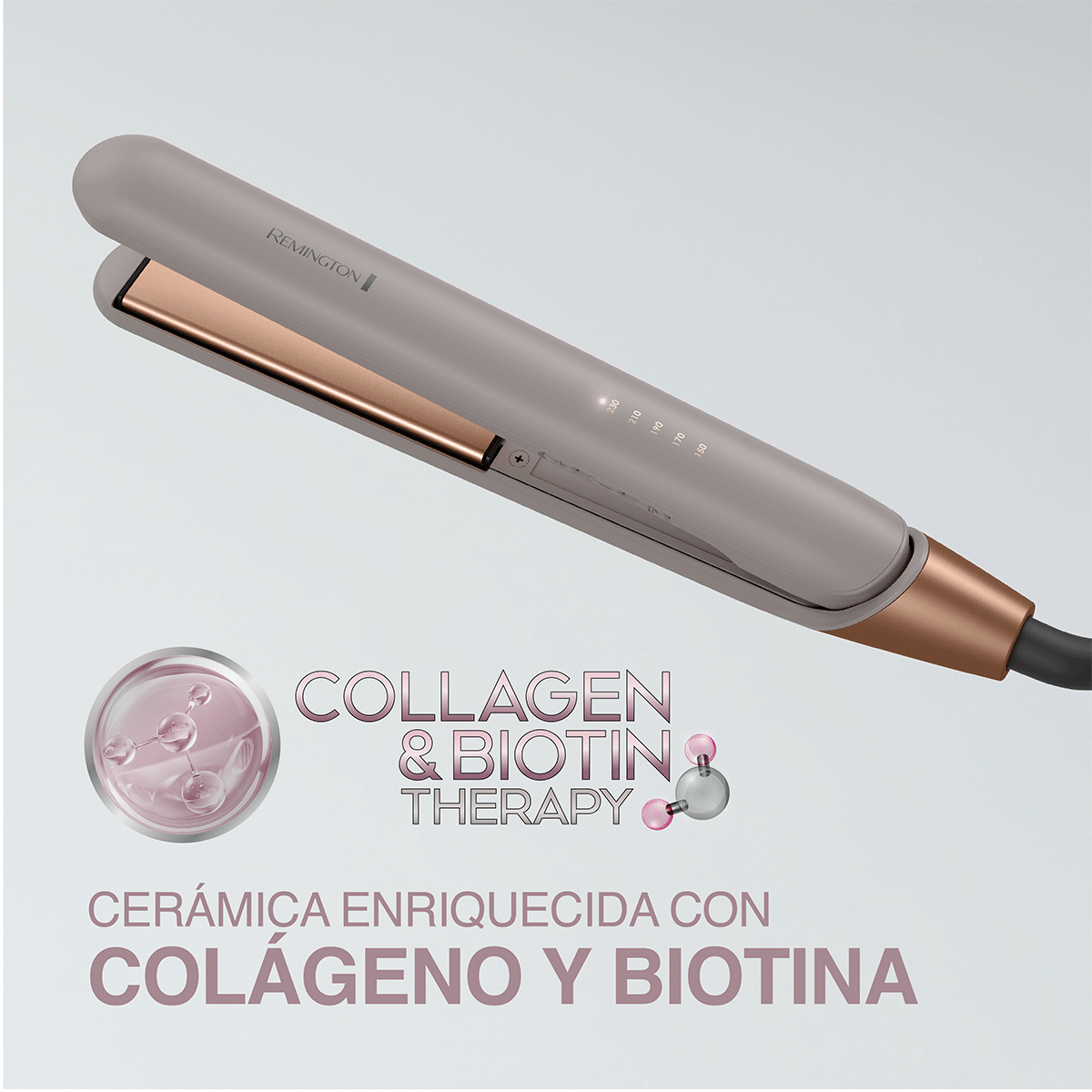 Plancha para Cabello Remington Colágeno y Biotina