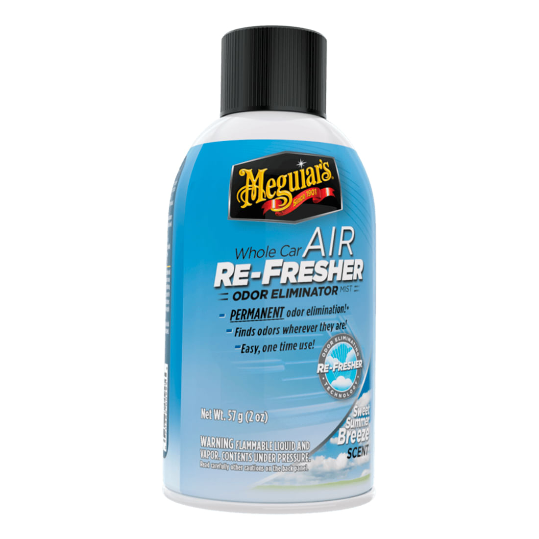 Eliminador de olores re fresher aroma dulce MEGUIAR´S brisa de verano aerosol 2oz