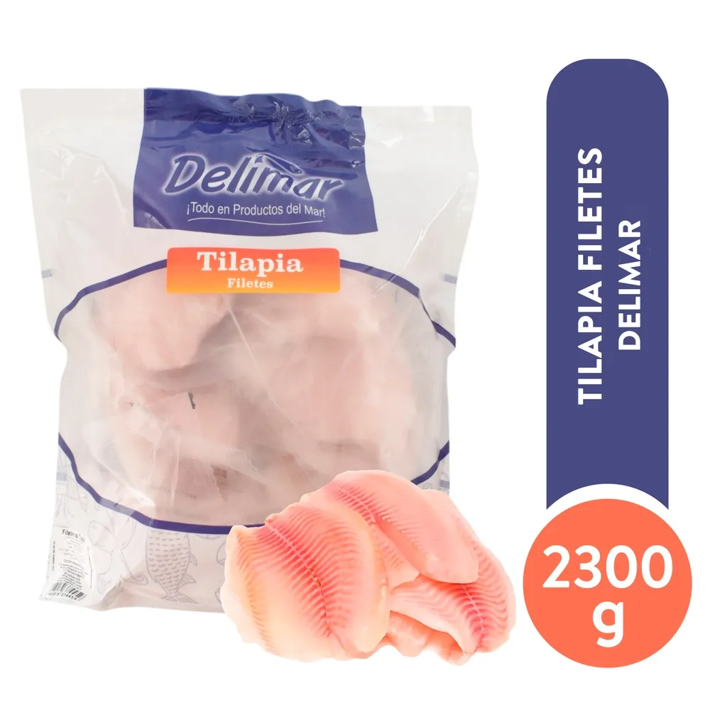Tilapia Filetes Delimar empacado - 2300 g