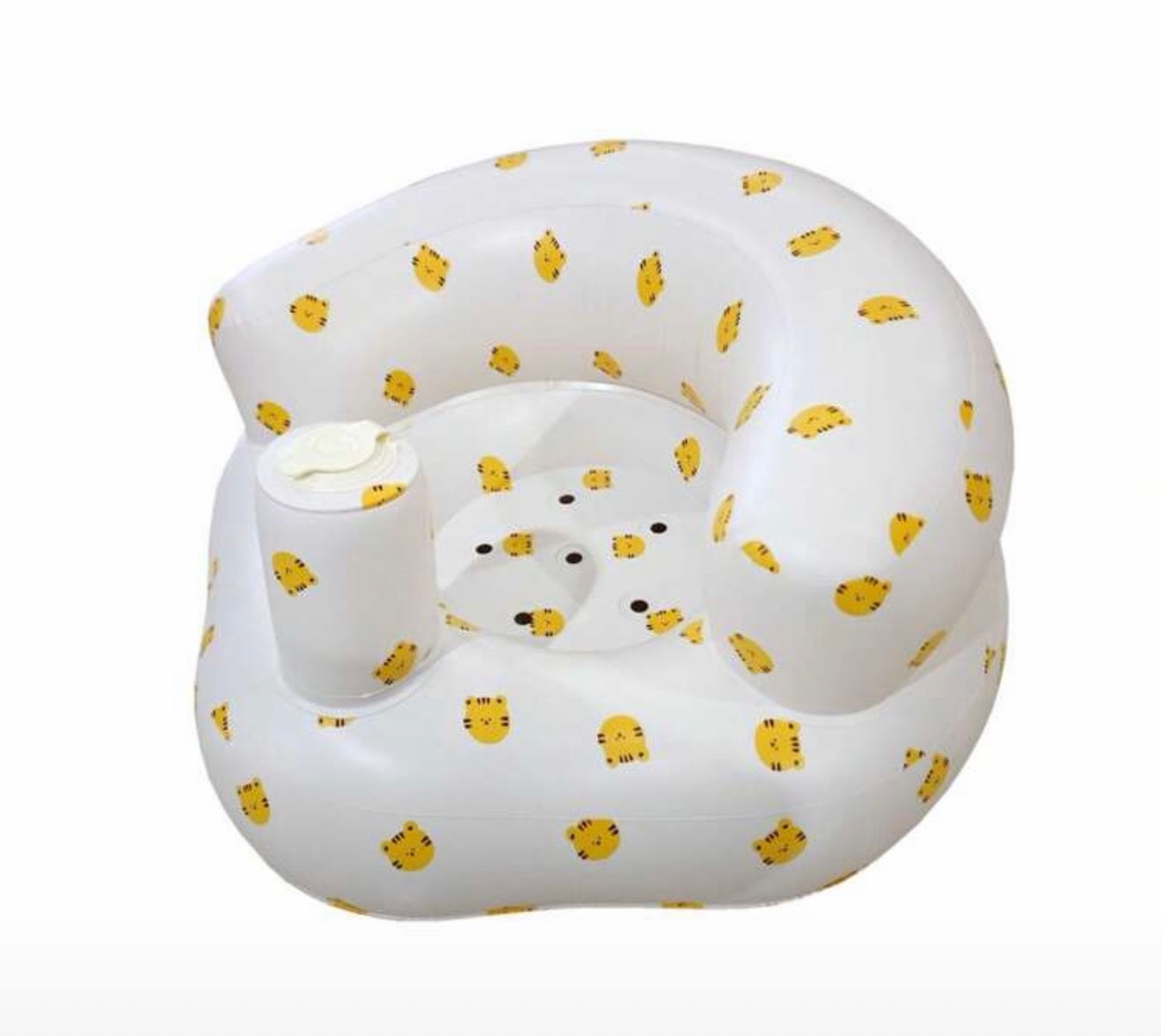 Silla inflable multifuncional para bebé entrenamiento para sentarse juego y baño desde 6 meses diseño tigre