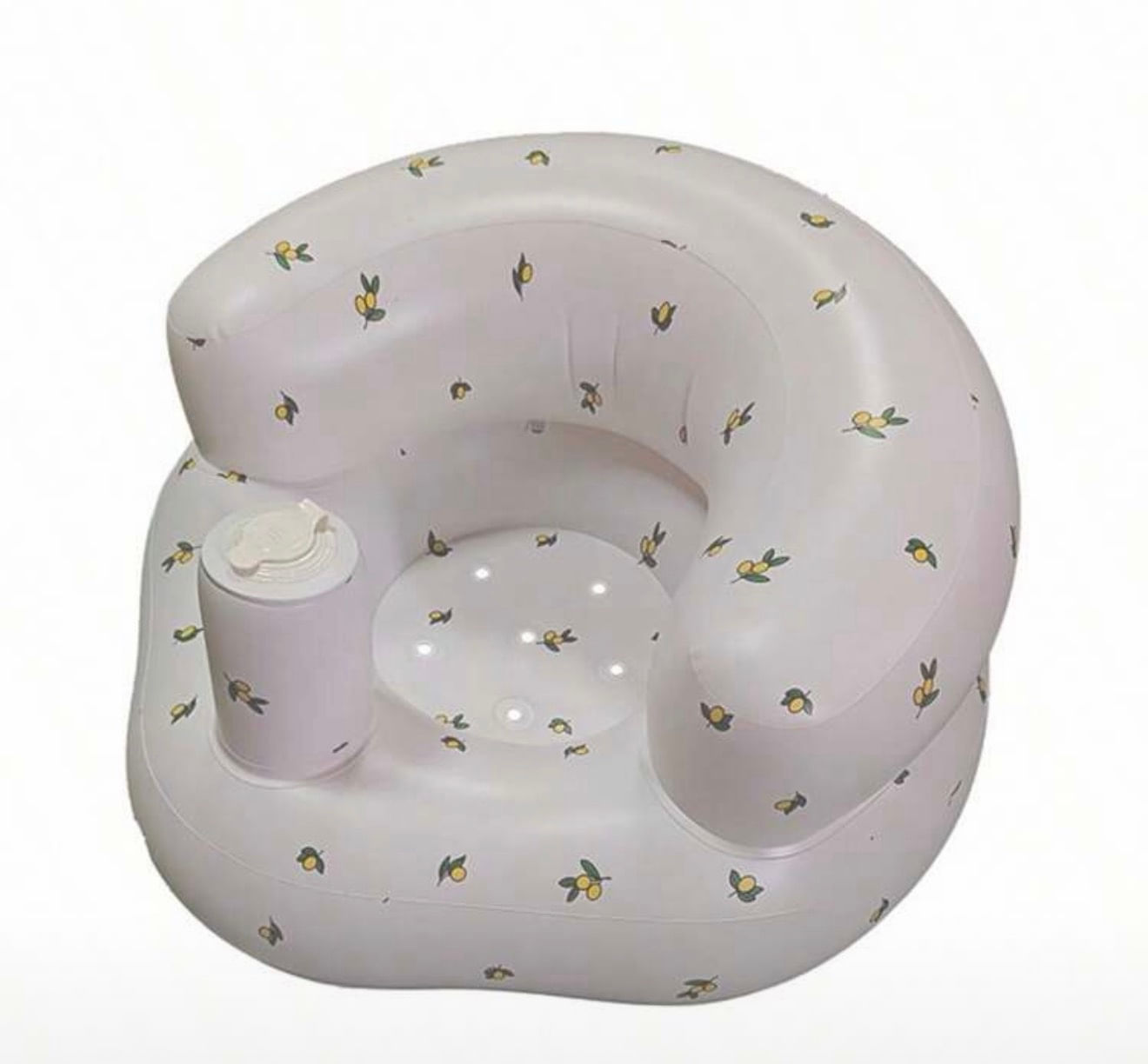 Silla inflable multifuncional para bebé entrenamiento para sentarse juego y baño desde 6 meses diseño limón