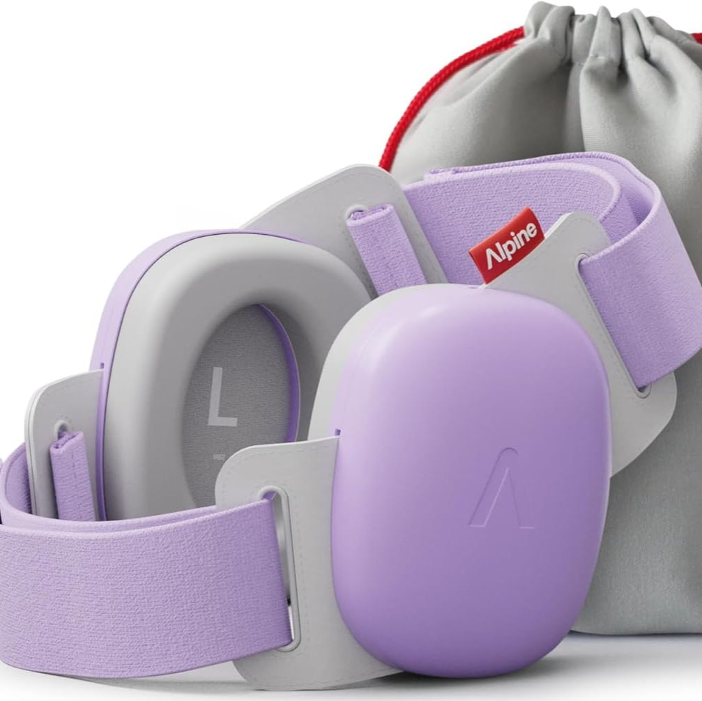 Cascos antiruido para bebés y niños Alpine muffy baby de 3 meses a 4 años morado