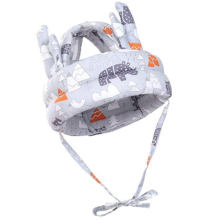 Casco protector para bebé antigolpes ajustable y transpirable de 5 a 24 meses color gris