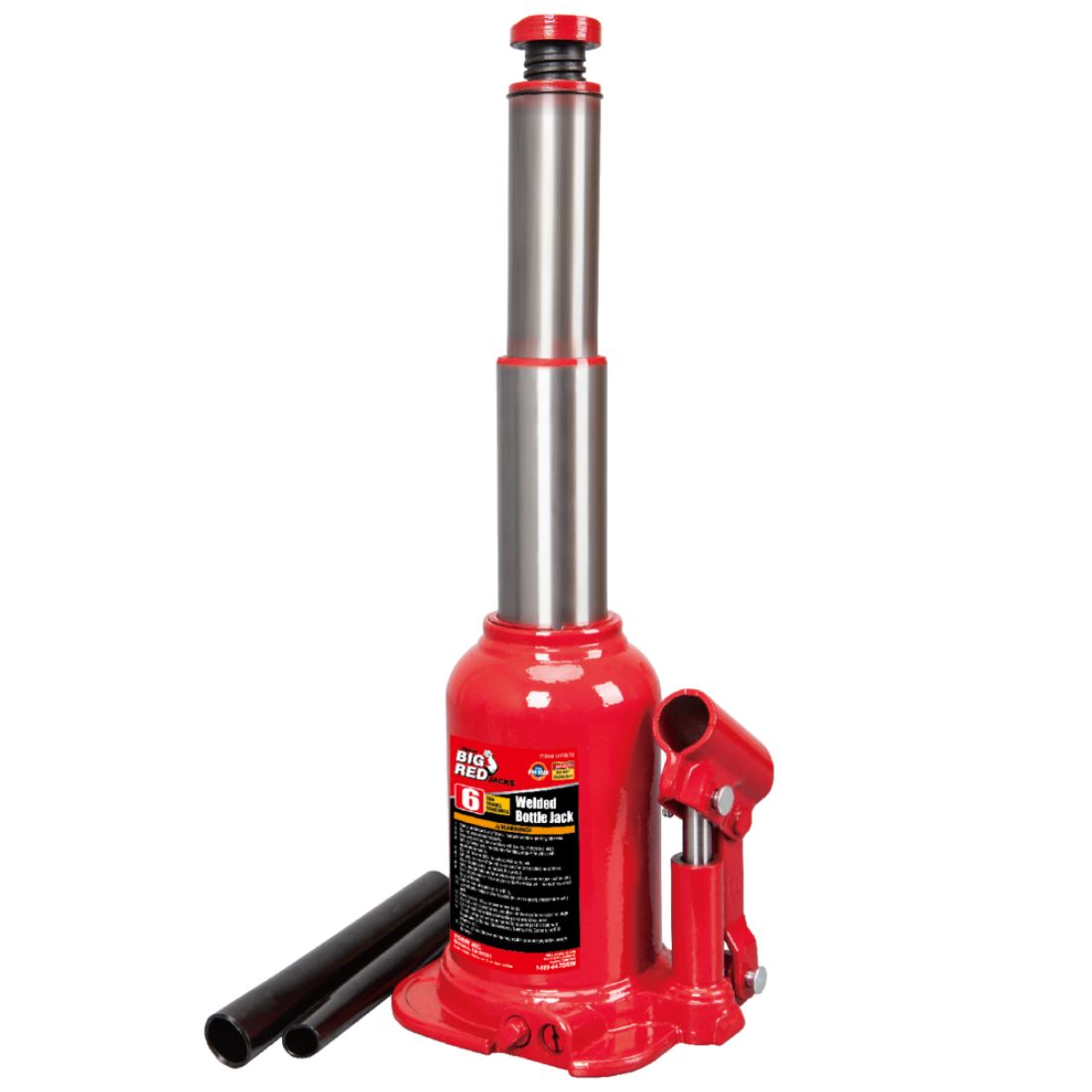 Gata hidráulica botella doble pistón 6 ton altura TORIN mínima 170mm levante 200mm ajuste 60mm