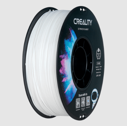 Filamento cr-abs para impresora 3d color blanco 1.75mm 1kg Creality 3301020031