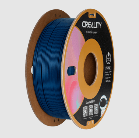 Filamento cr-pla para impresora 3d color azul marino 1.75mm 1kg Creality 3301010298