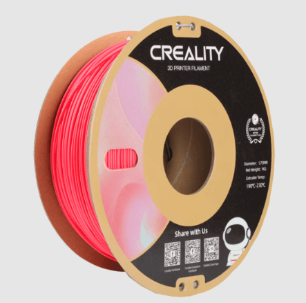 Filamento pla para impresora 3d color rojo fresa 1.75mm 1kg Creality 3301010300