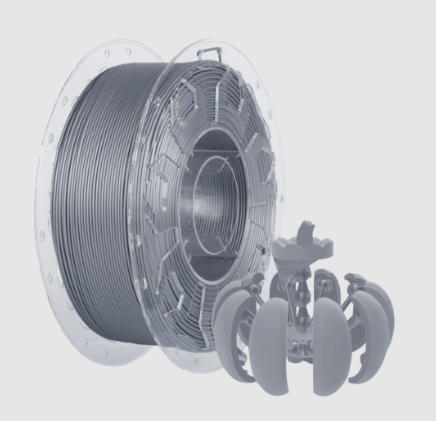 Filamento pla para impresora 3d color plateado 1.75mm 1kg Creality 3301010071