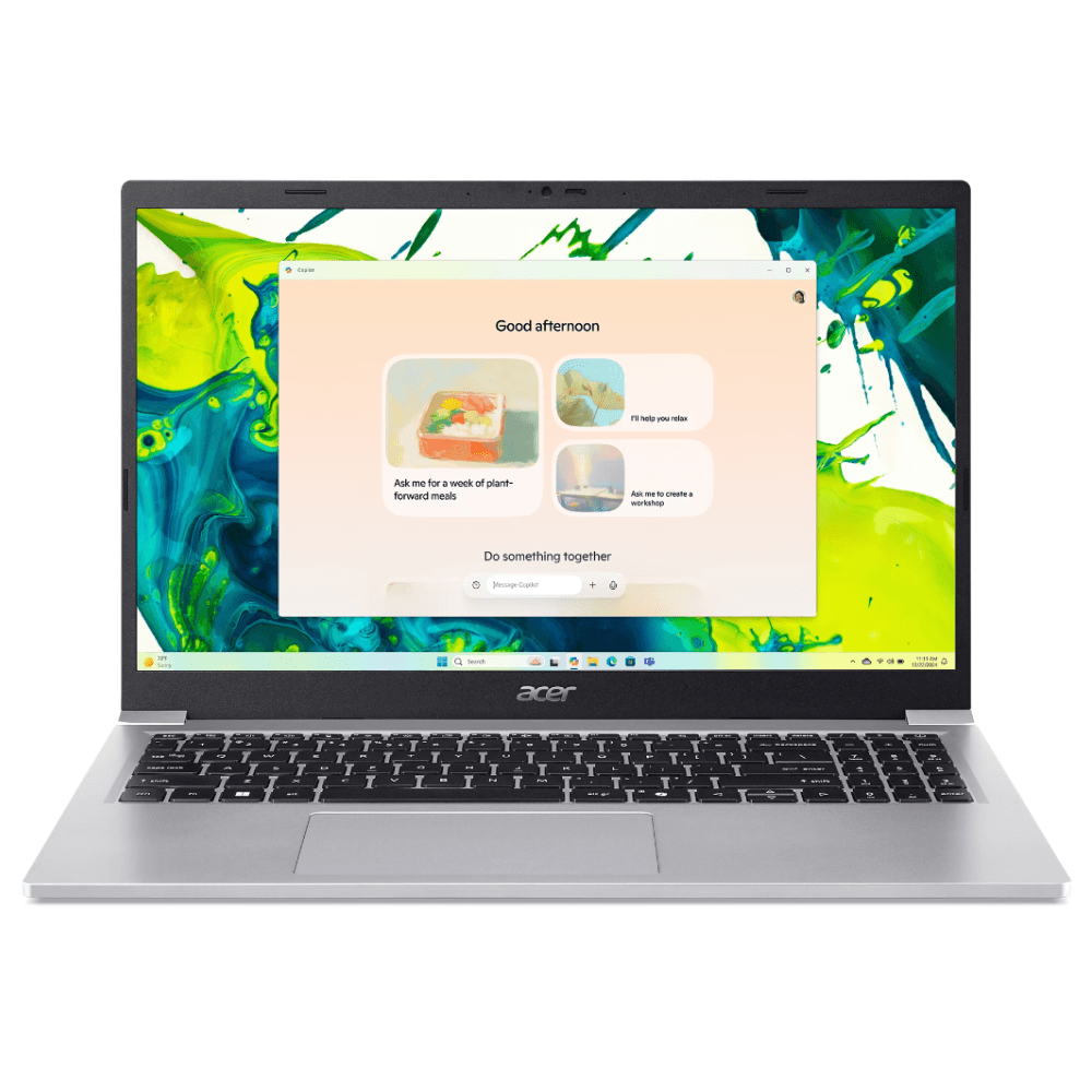 Laptop Acer Aspire Lite 15.6 Pulg AL15 36P 32XP Core 3 N350 8GB 128GB Win 11 Inglés NX.DE2AA.001 Plateado