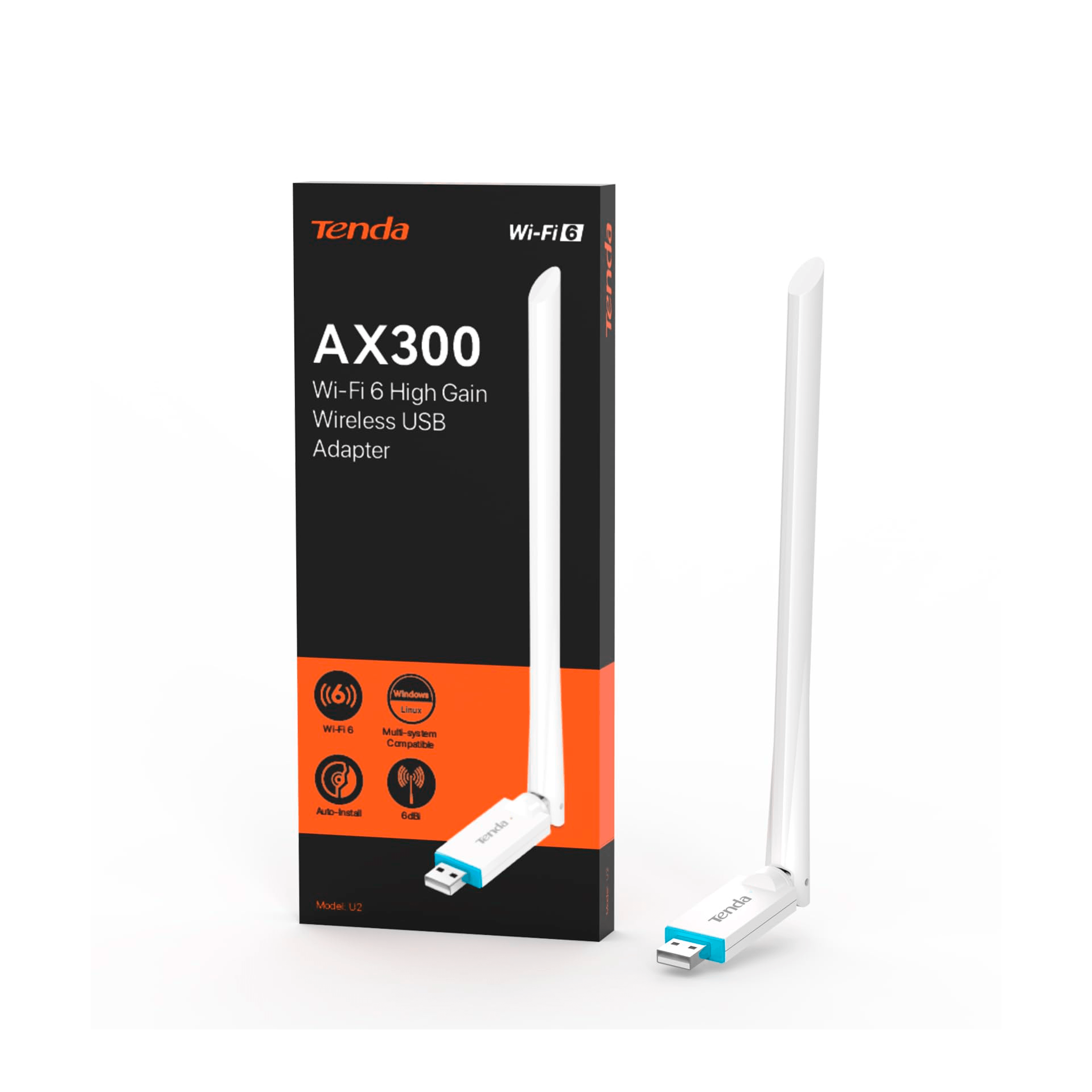 Antena externa USB WiFi 6 TENDA