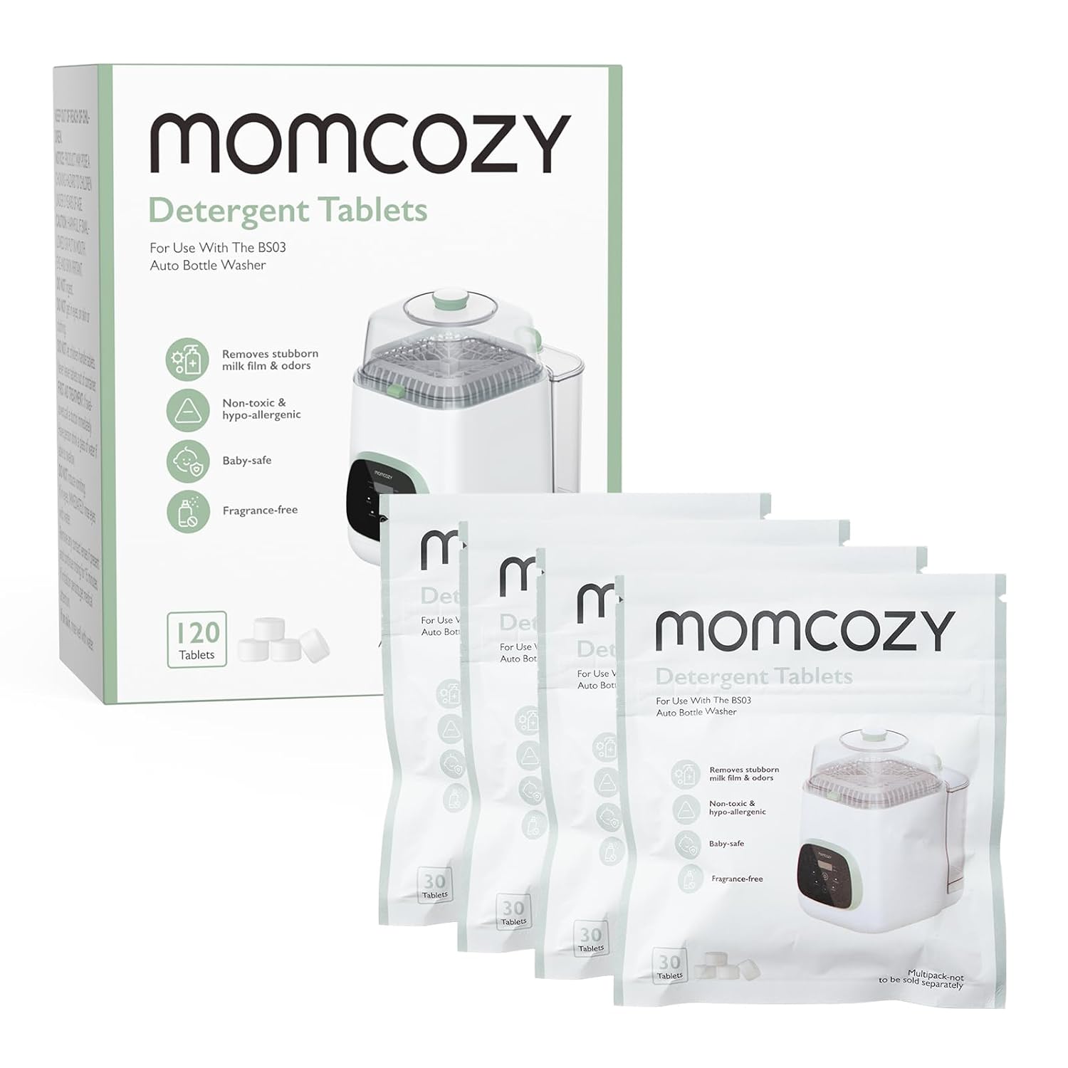 Tabletas descalcificadoras Momcozy para KleanPal Pro paquete de 120 unidades