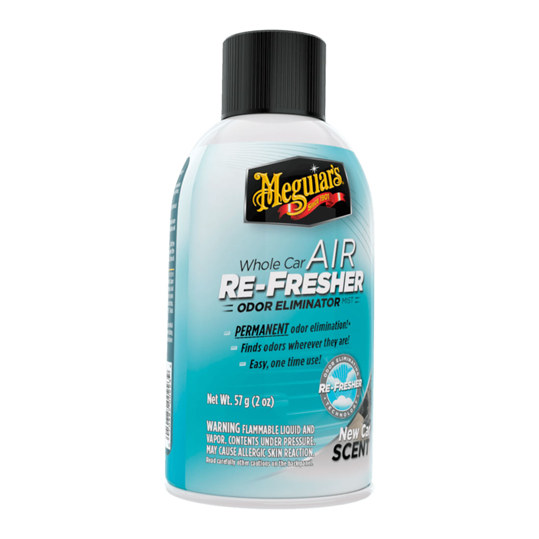 Eliminador de olores Re Rresher aroma MEGUIAR´S carro nuevo spray 2oz