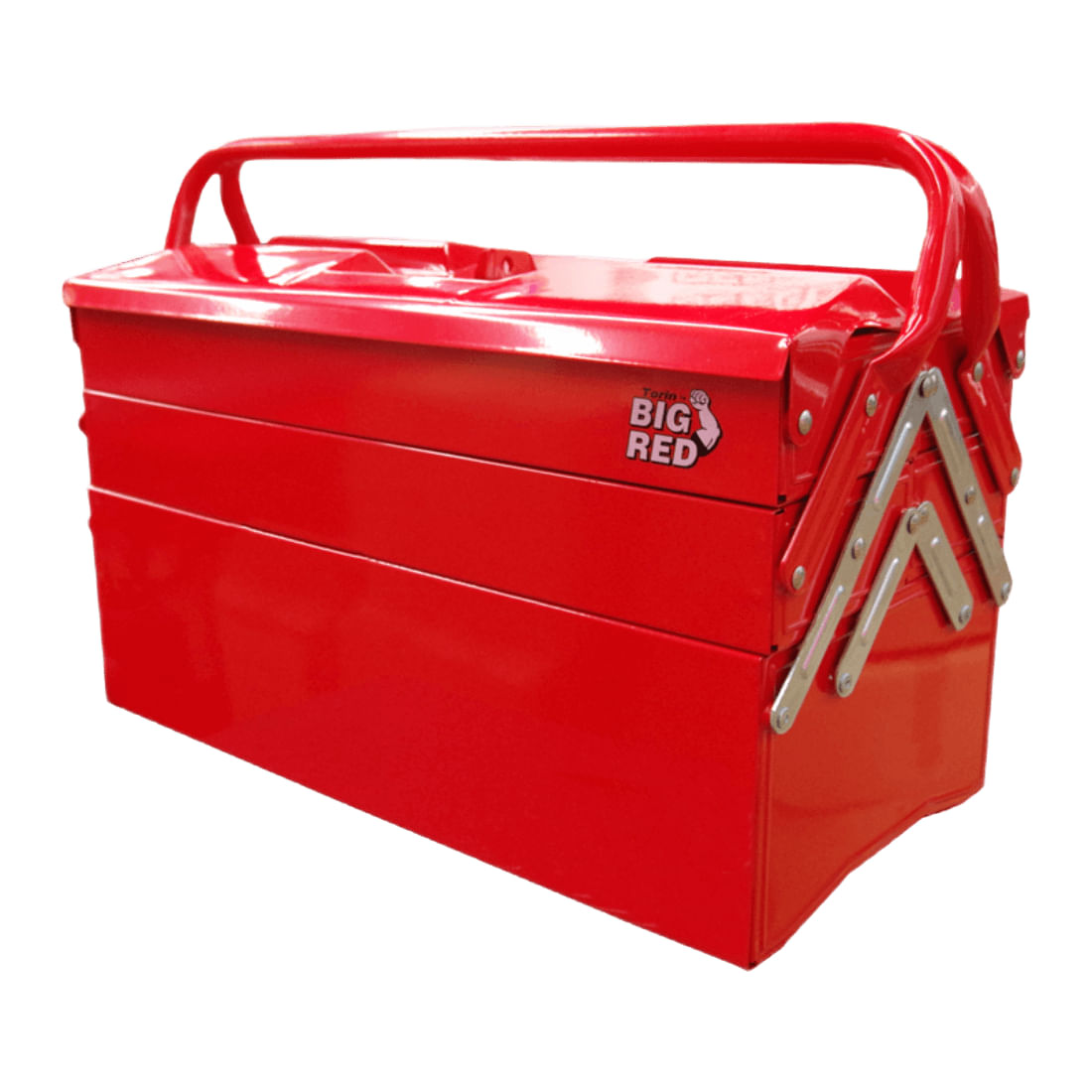 Caja de herramientas metálica 5 compartimientos TORIN color rojo 550x200x209mm