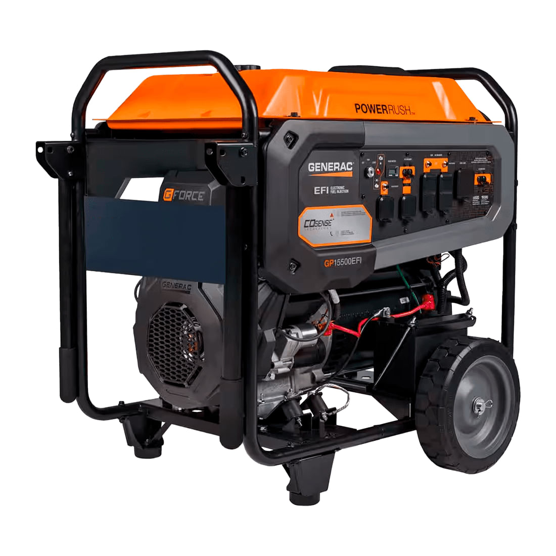 Generador portátil c/ruedas encendido eléctrico GENERAC 15500w motor gasolina 816cc 120/240v