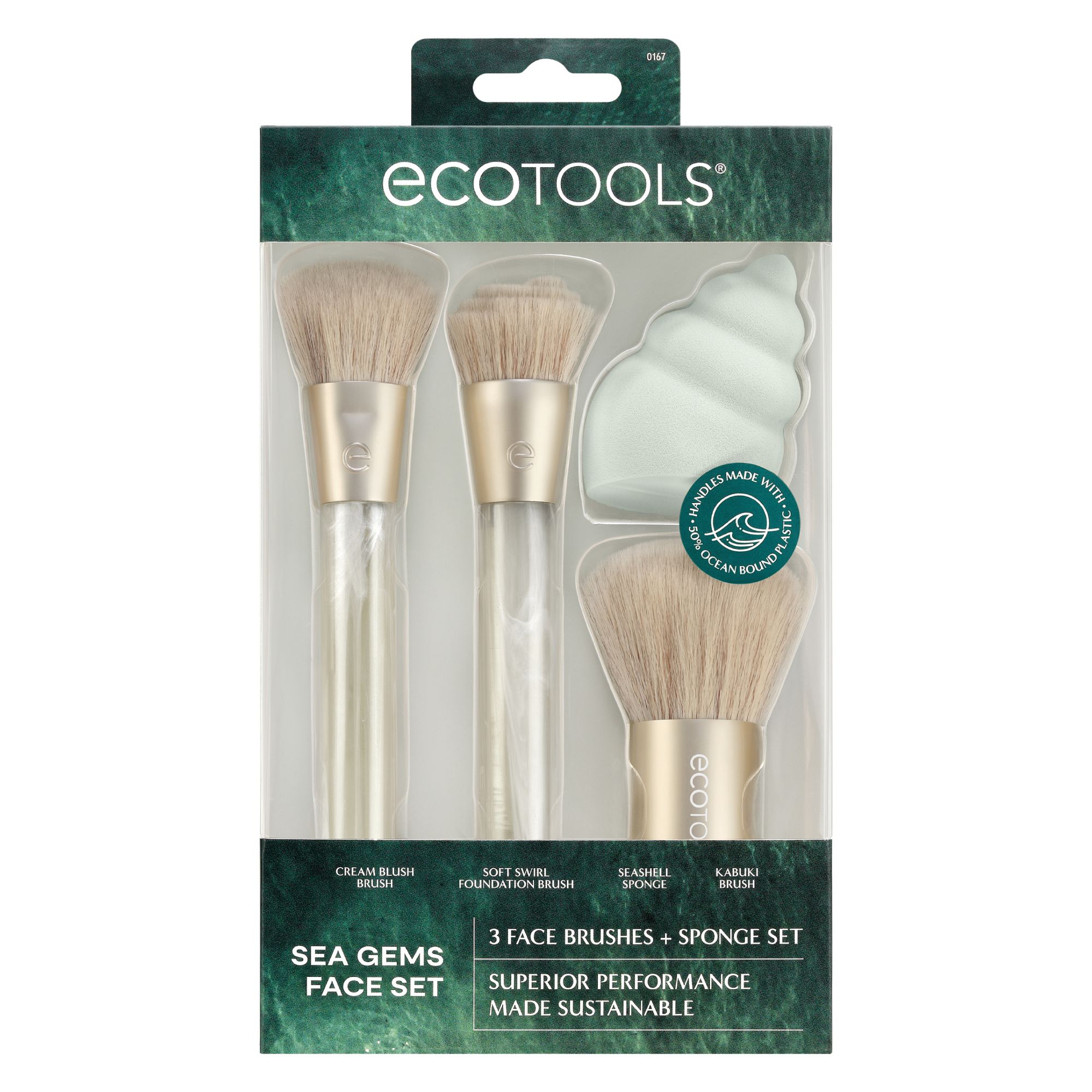 Set de Brochas Ecotools Sea Gems Face