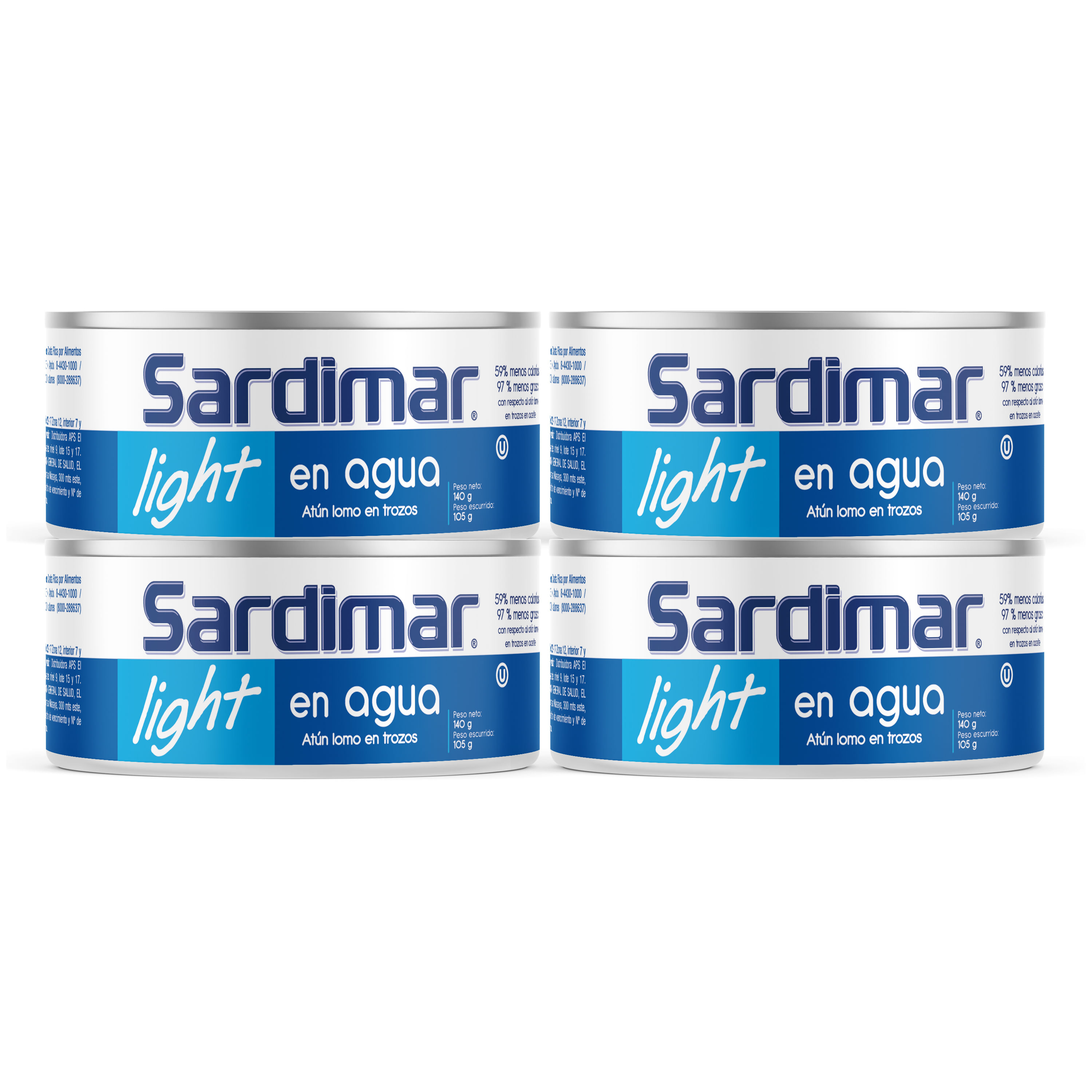 Atún Sardimar trozos en agua 4 Pack - 560 g