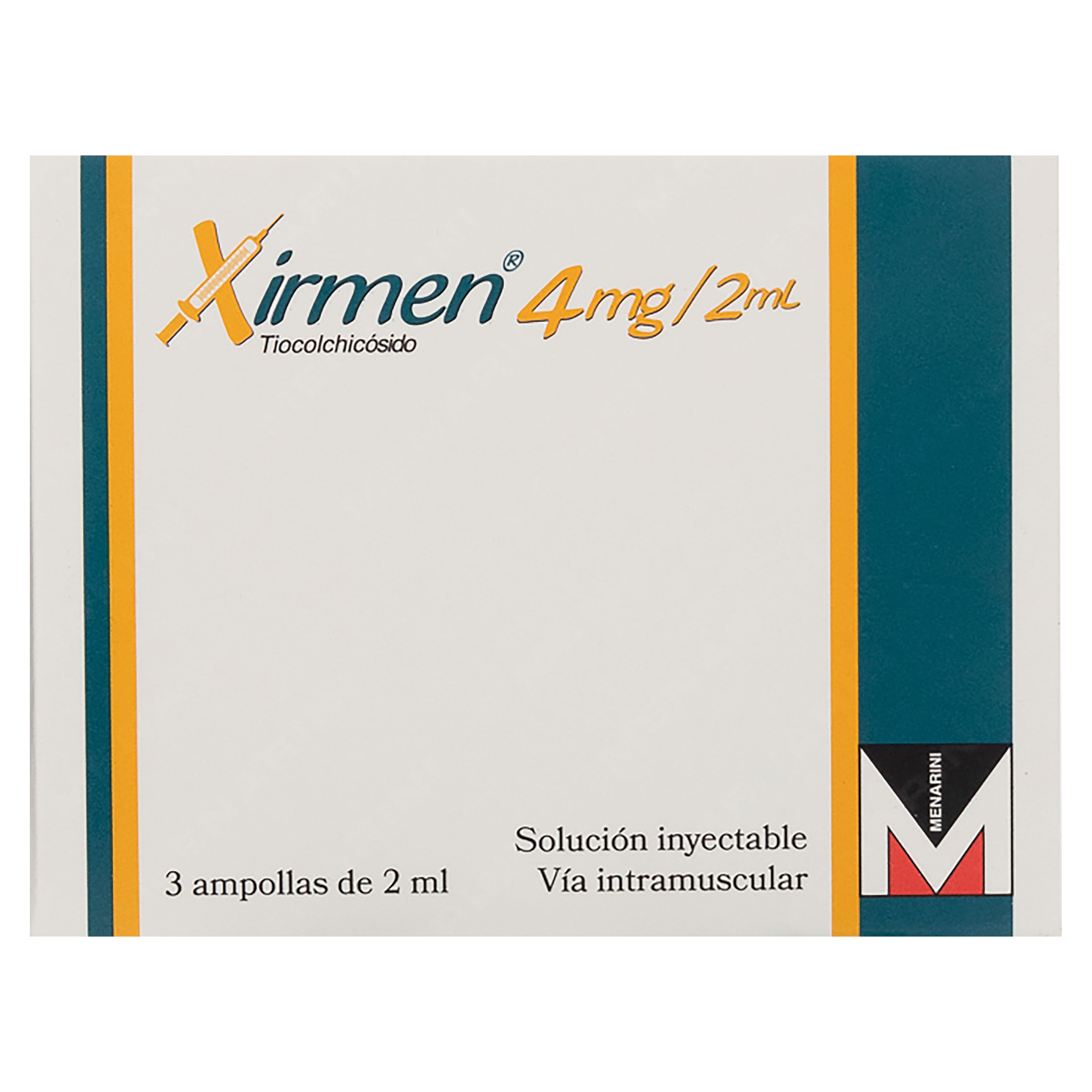 Xirmen tiocolchicosido 4 mg
