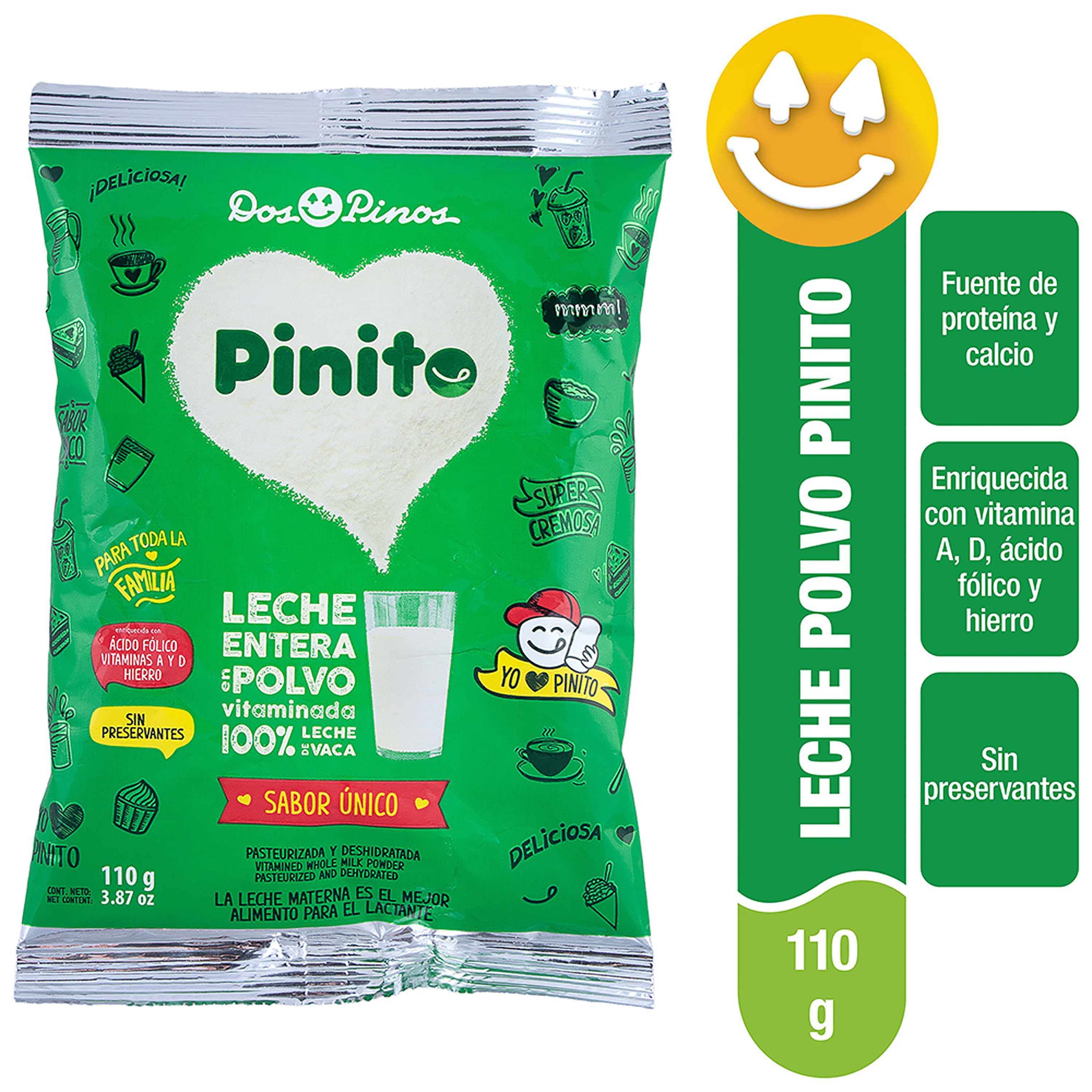 Leche Dos Pinos Pinito entera - 110 g
