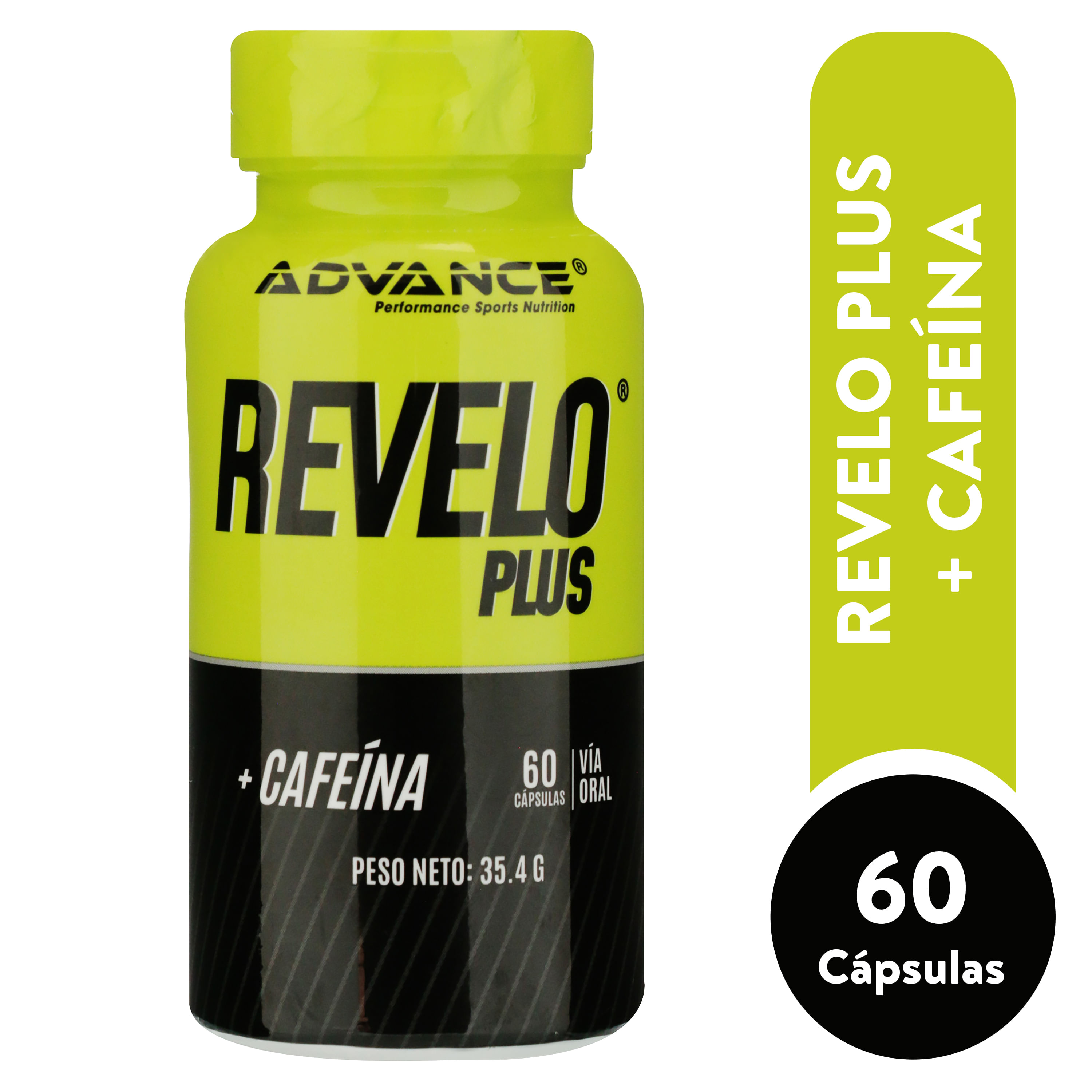 Energético Advance Revelo Plus con cafeina - 60 Cápsulas